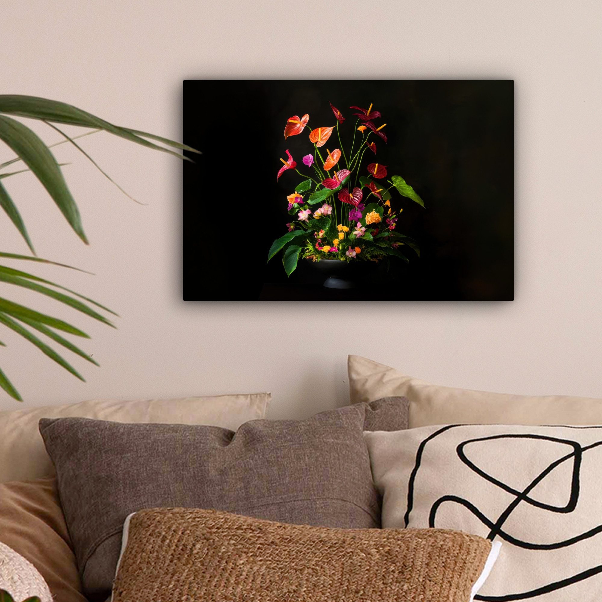 OneMillionCanvasses® Leinwandbild Blumen - Vase - günstig online kaufen