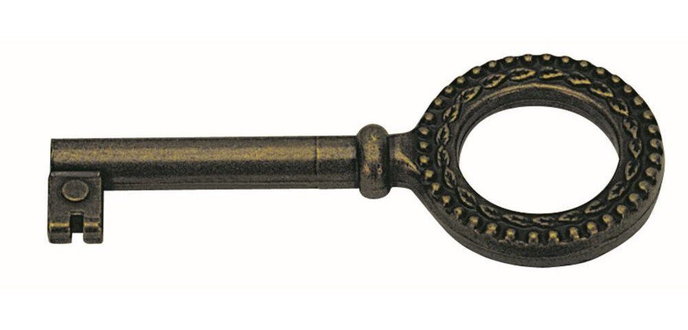 Hettich Möbelbeschlag Hettich Buntbart-Schlüssel brüniert 75 x 4 mm