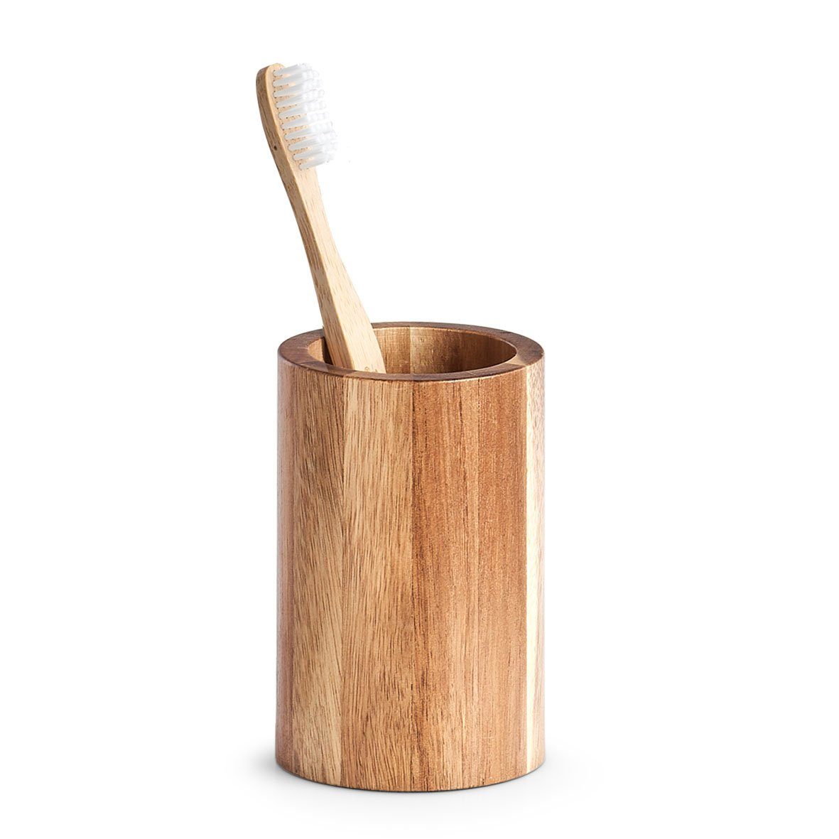 Zeller Present Badaccessoire-Set Zahnputzbecher, Akazie, 220 ml, Ø7,2 x 11 günstig online kaufen