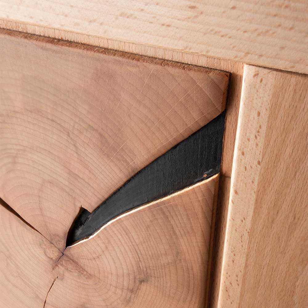 Pharao24 Vitrine Comoto aus Massivholz