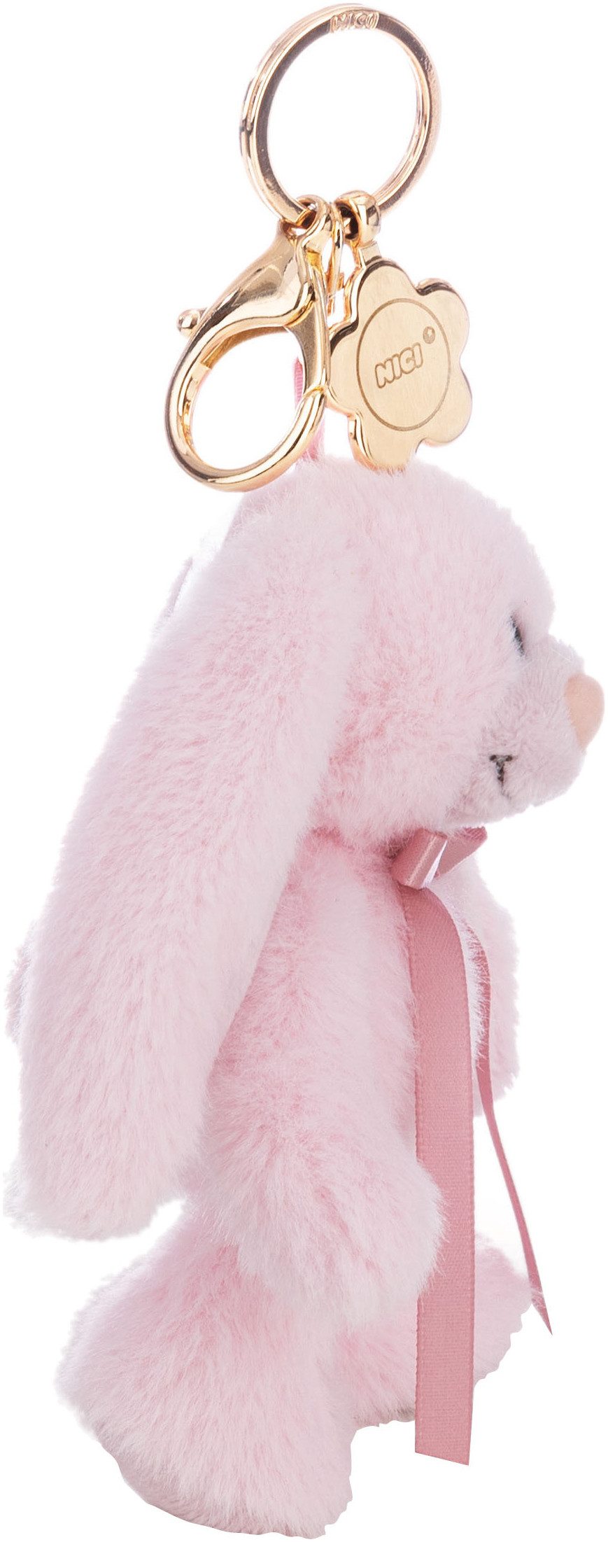 Nici Plüschanhänger Classic Bear, Hase Lopino, pink, 13 cm, mit Charm