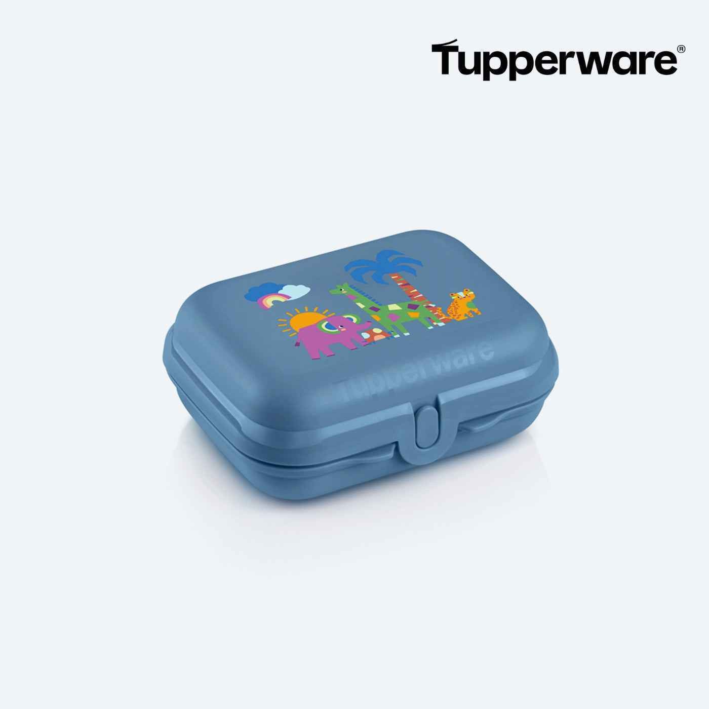 TUPPERWARE Lunchbox Tupperware Kleiner Twin - Safari blau