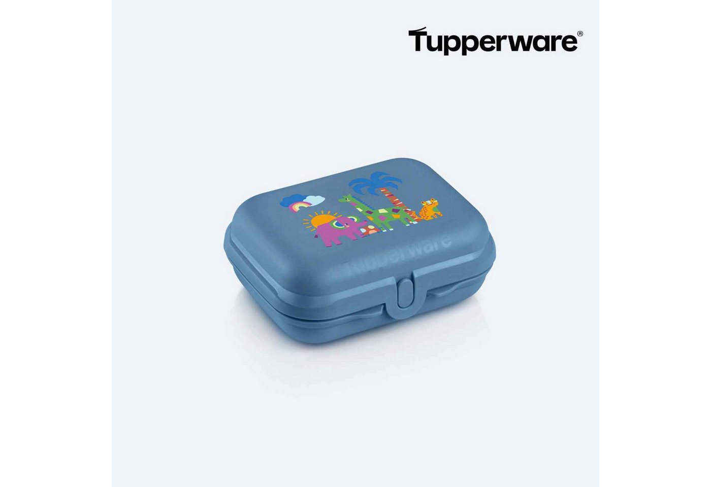 TUPPERWARE Lunchbox Tupperware Kleiner Twin - Safari blau