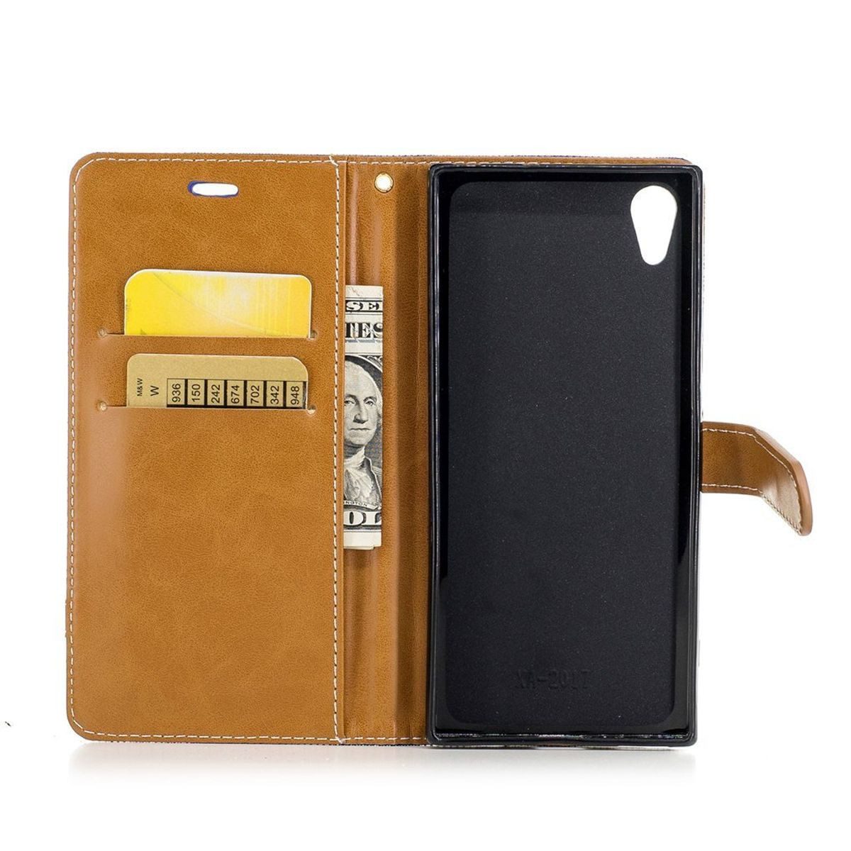 König Design Handyhülle Sony Xperia XA1, Sony Xperia XA1 Handyhülle Bookcover Blau