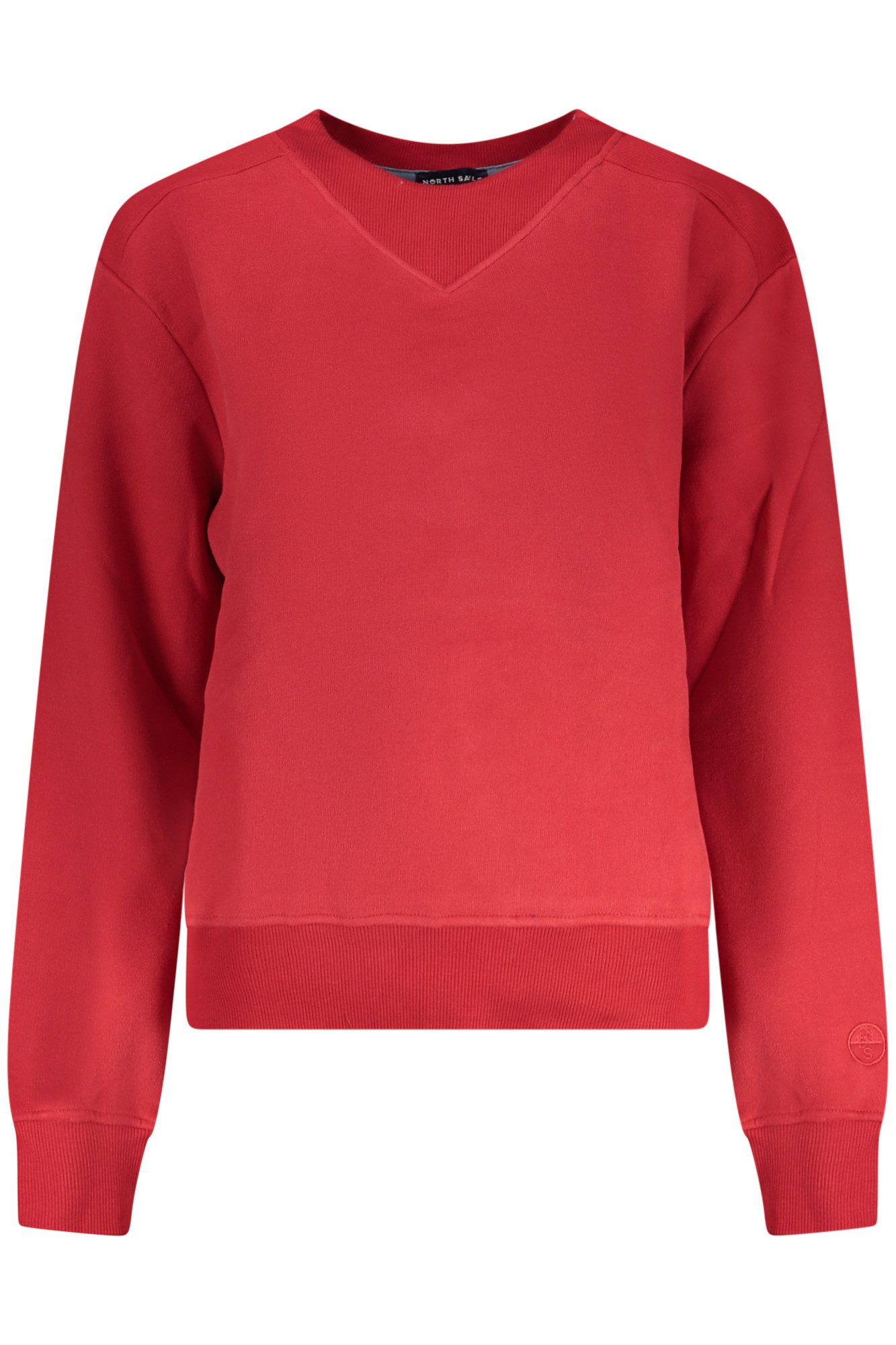 North Sails Sweatshirt Damenpullover: Roter, gefütterter