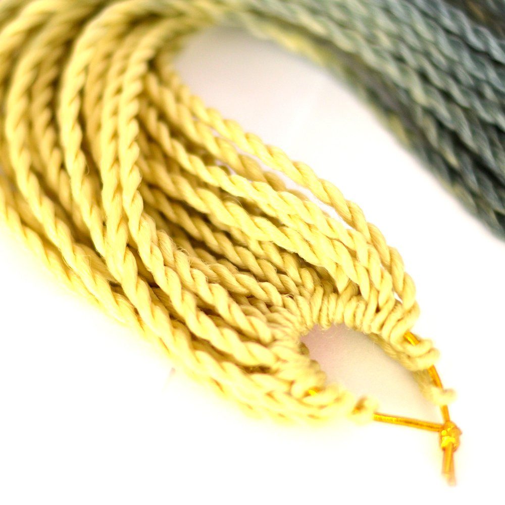 MyBraids YOUR Pack Twist Senegalese Hellblond-Grau Kunsthaar-Extension Crochet Ombre BRAIDS! Zöpfe 25-SY Braids 3er