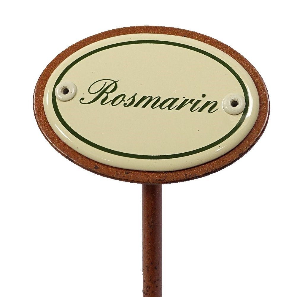 Linoows Gartenstecker Kräuterschild Rosmarin, Garten Kräuterstecker