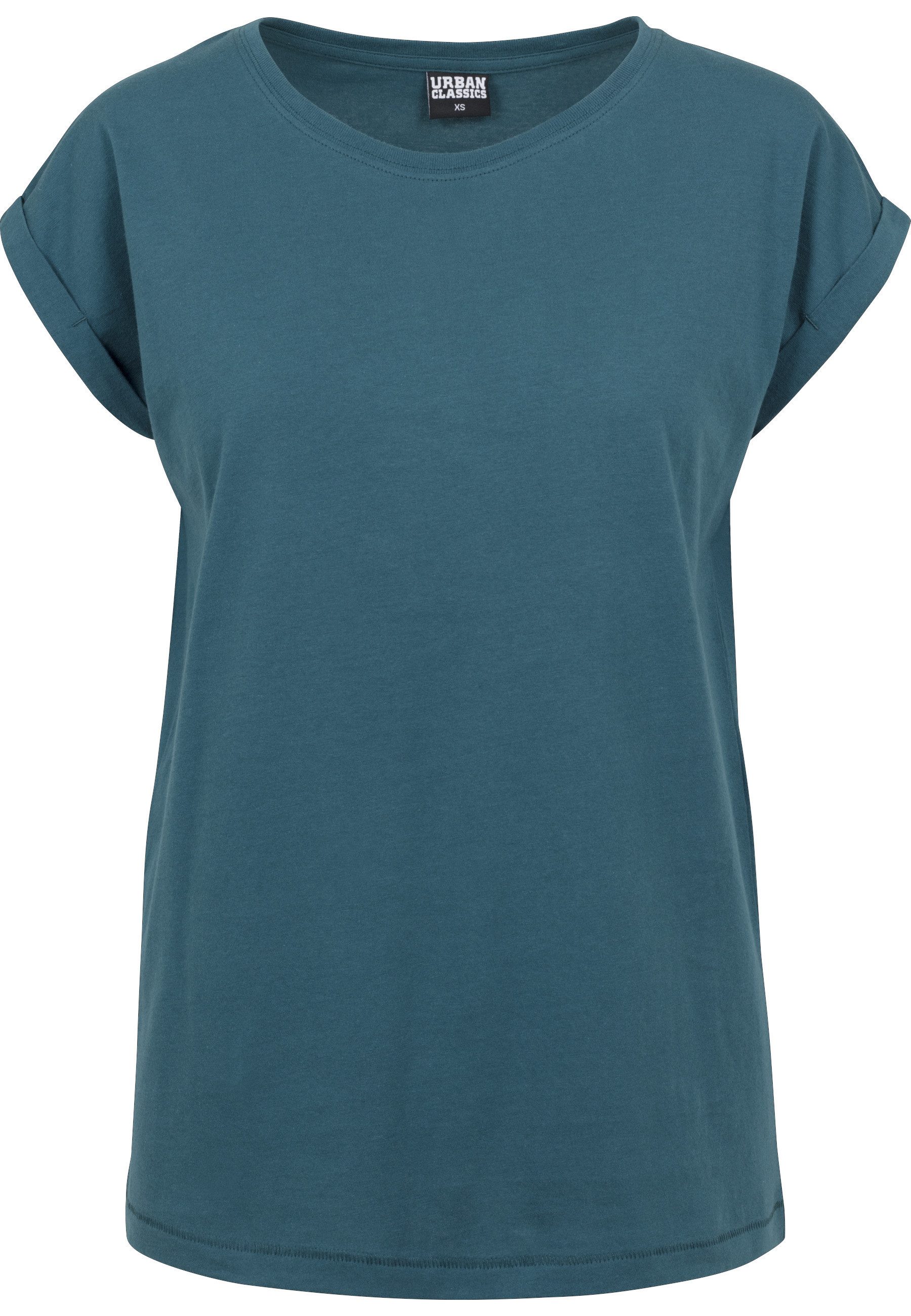 URBAN CLASSICS Kurzarmshirt Urban Classics Damen Ladies Extended Shoulder Tee (1-tlg)
