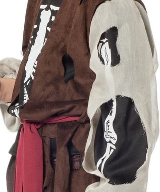 Karneval-Klamotten Piraten-Kostüm Freibeuter Piratenkapitän mit Hut Pirat, Kinderkostüm Seeräuber Jungen Pirat