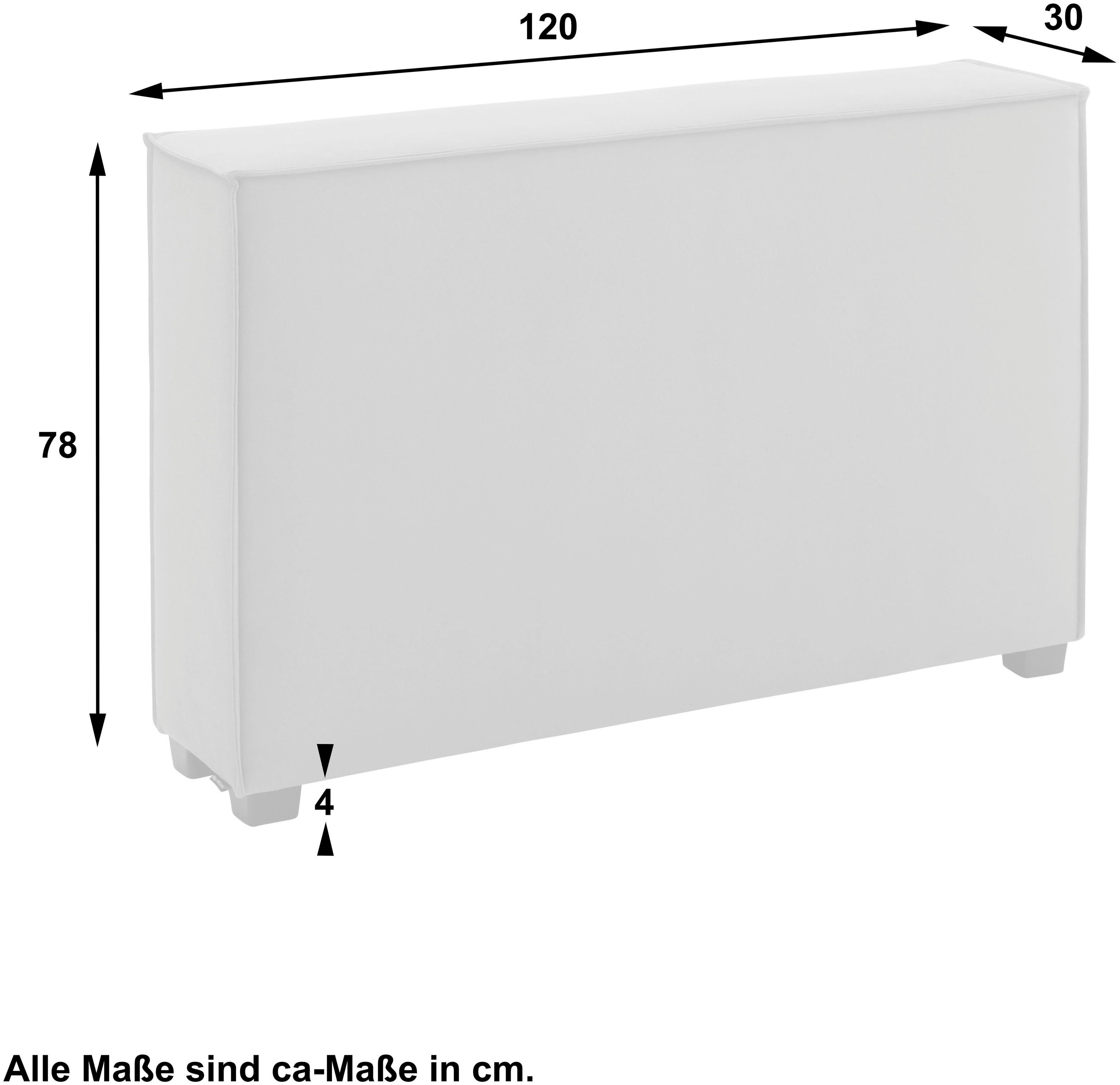 individuell Winzer® MOVE, Sofaelement kombinierbar Max Einzelelement 120/30/78 cm, rot