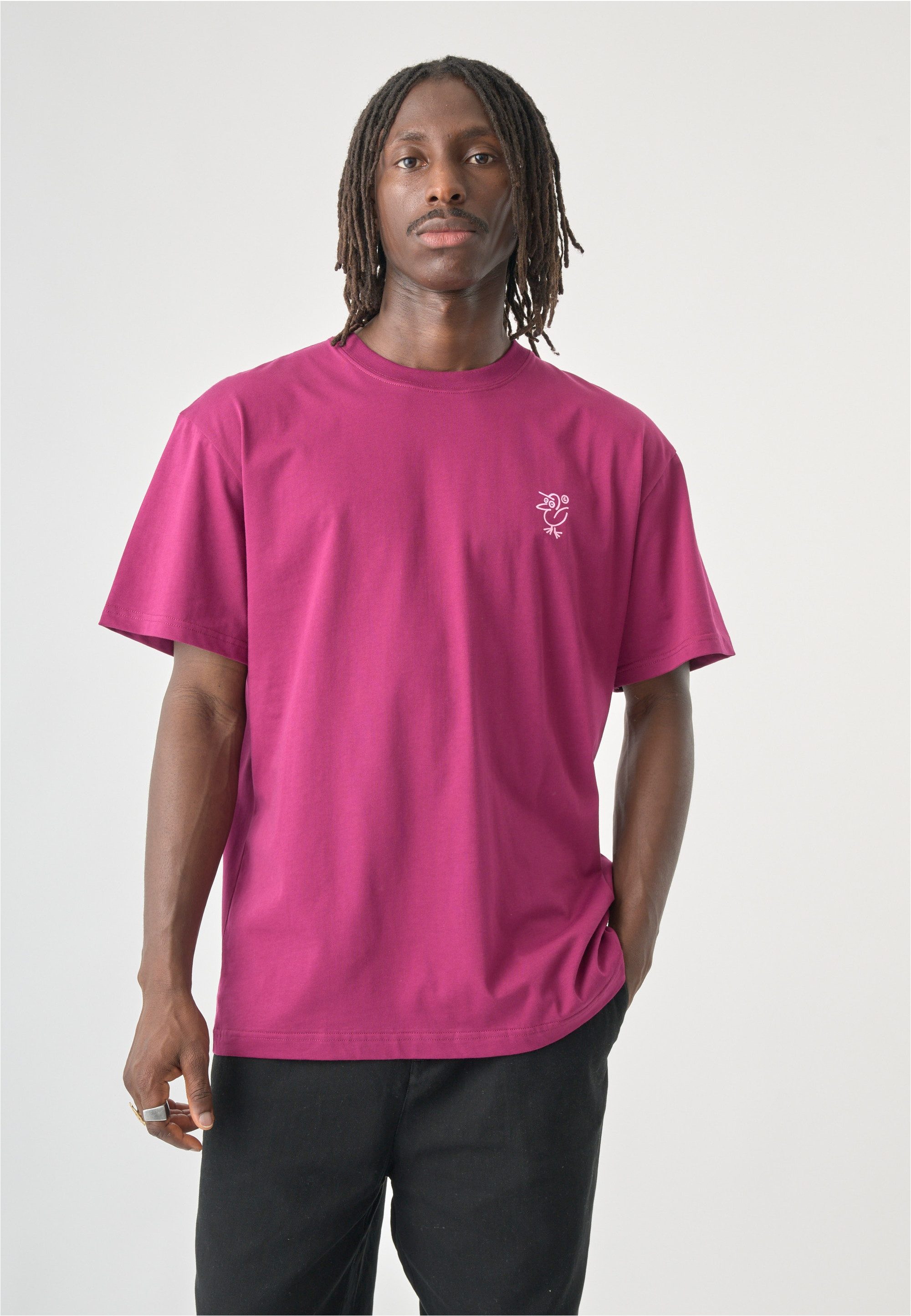Cleptomanicx T-Shirt Sketch Gull mit großem Backprint