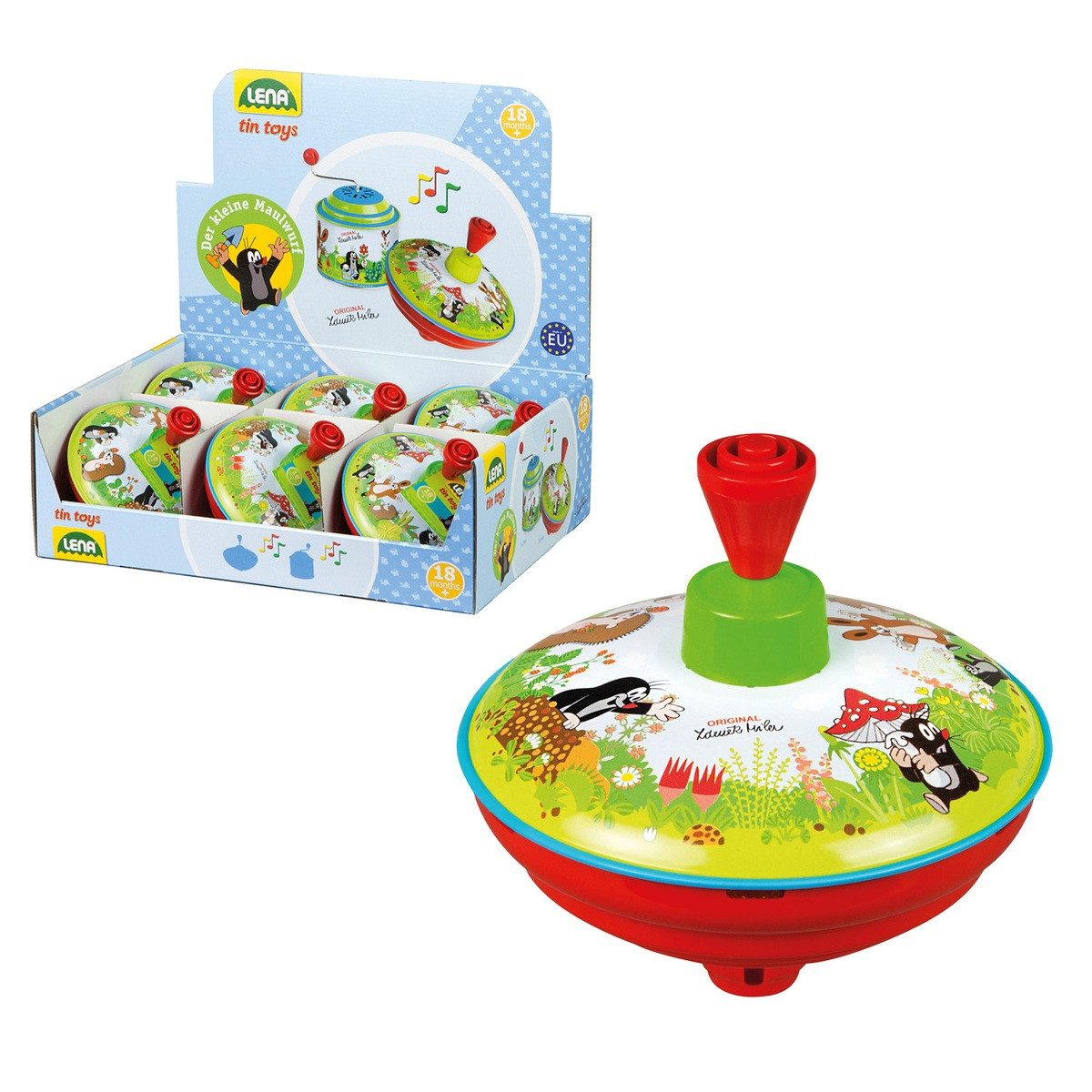 Lena® Brummkreisel LENA Brummkreisel Der kleine Maulwurf 13cm