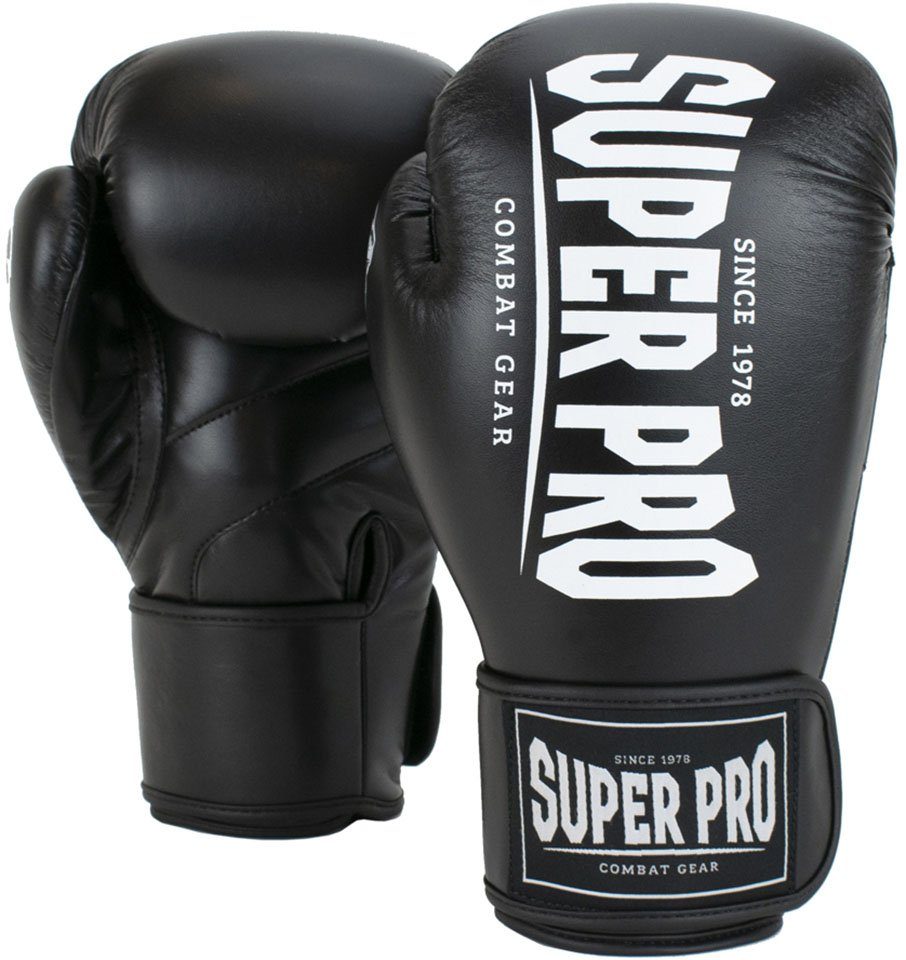 Boxhandschuhe Champ schwarz-weiß Pro Super