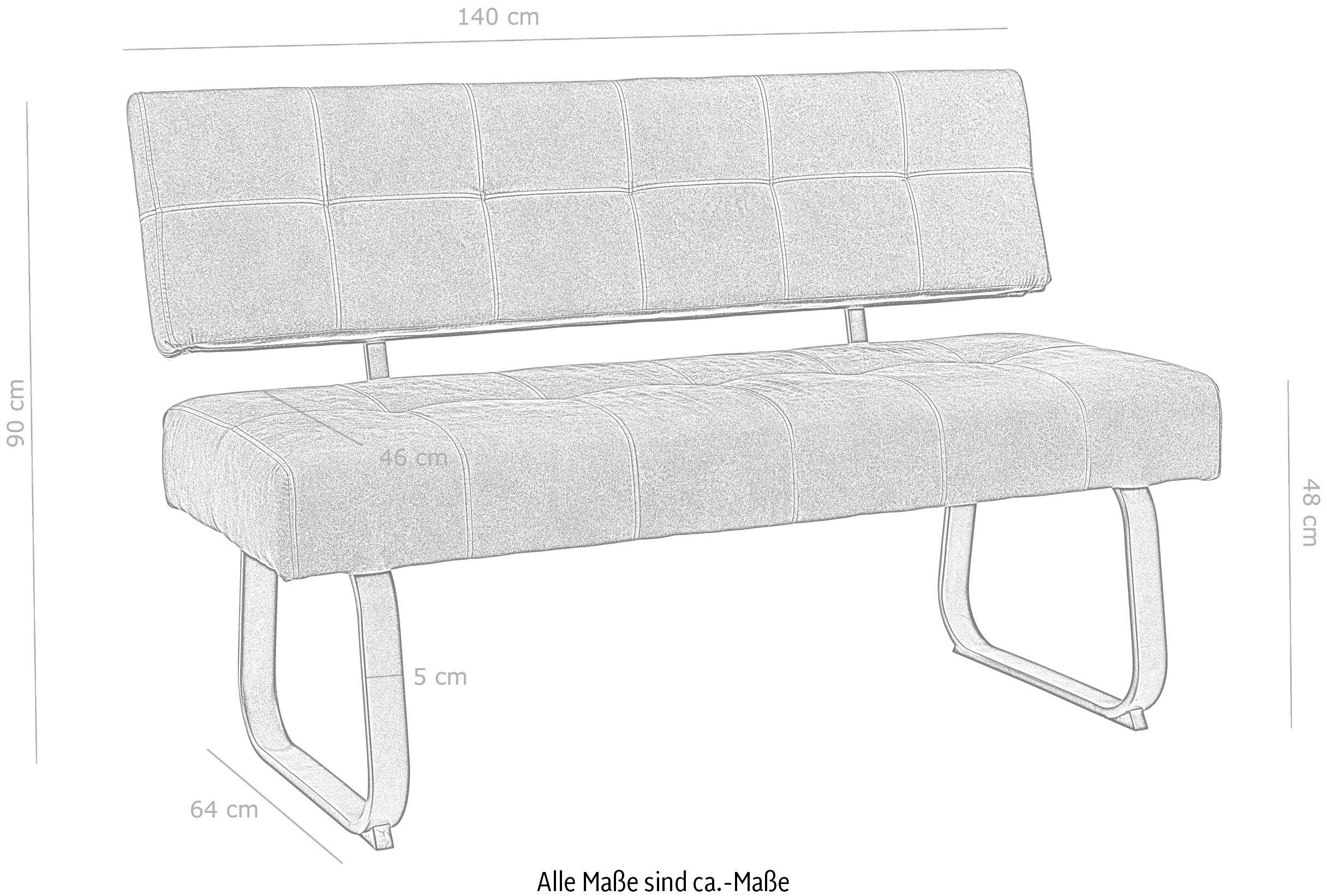 HELA Essbank LUISE I, Sitzbank, Bank, TOPSELLER!, mit Federkern, extra dicke Polsterung im Sitz und Rücken, OTTOs Choice