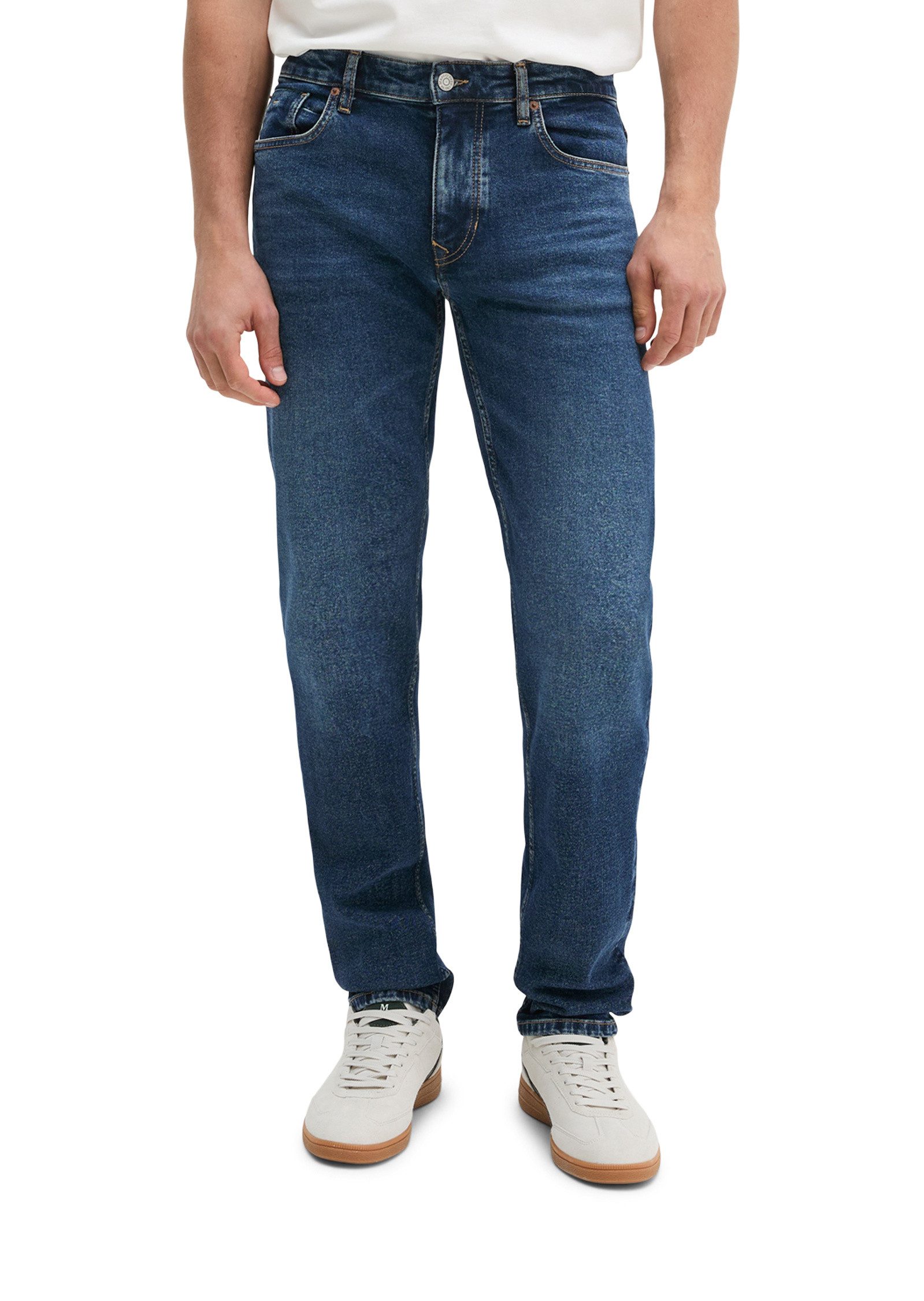 Regular-fit-Jeans aus Bio-Baumwoll-Mix