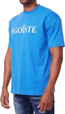 Black Island T-Shirt Herren OVERSIZED T-Shirt mit EGOISTE Print