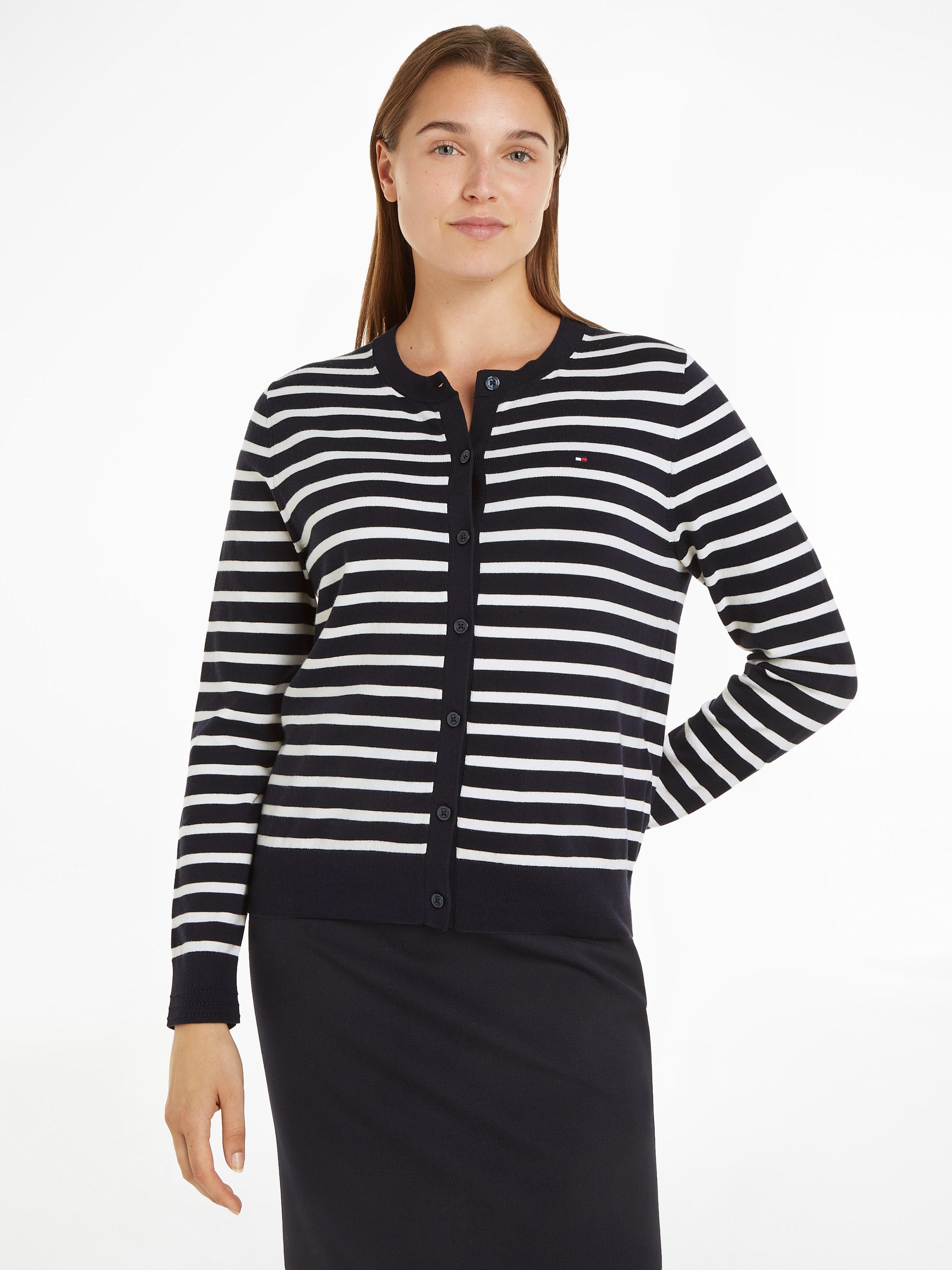 Tommy Hilfiger Cardigan CO JERSEY STITCH günstig online kaufen
