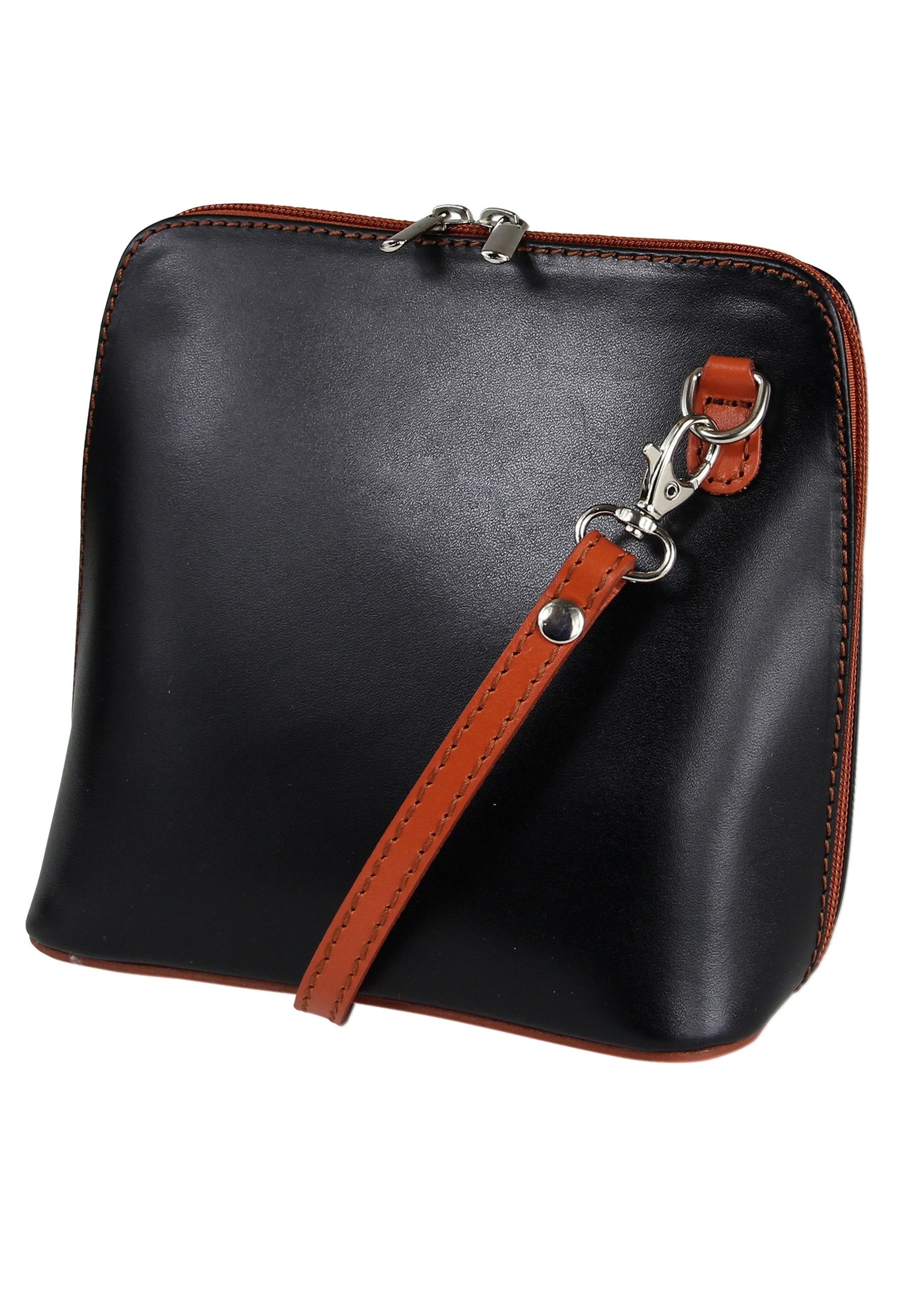 Schultertasche Toscanto braun, dunkelbraunfarbene