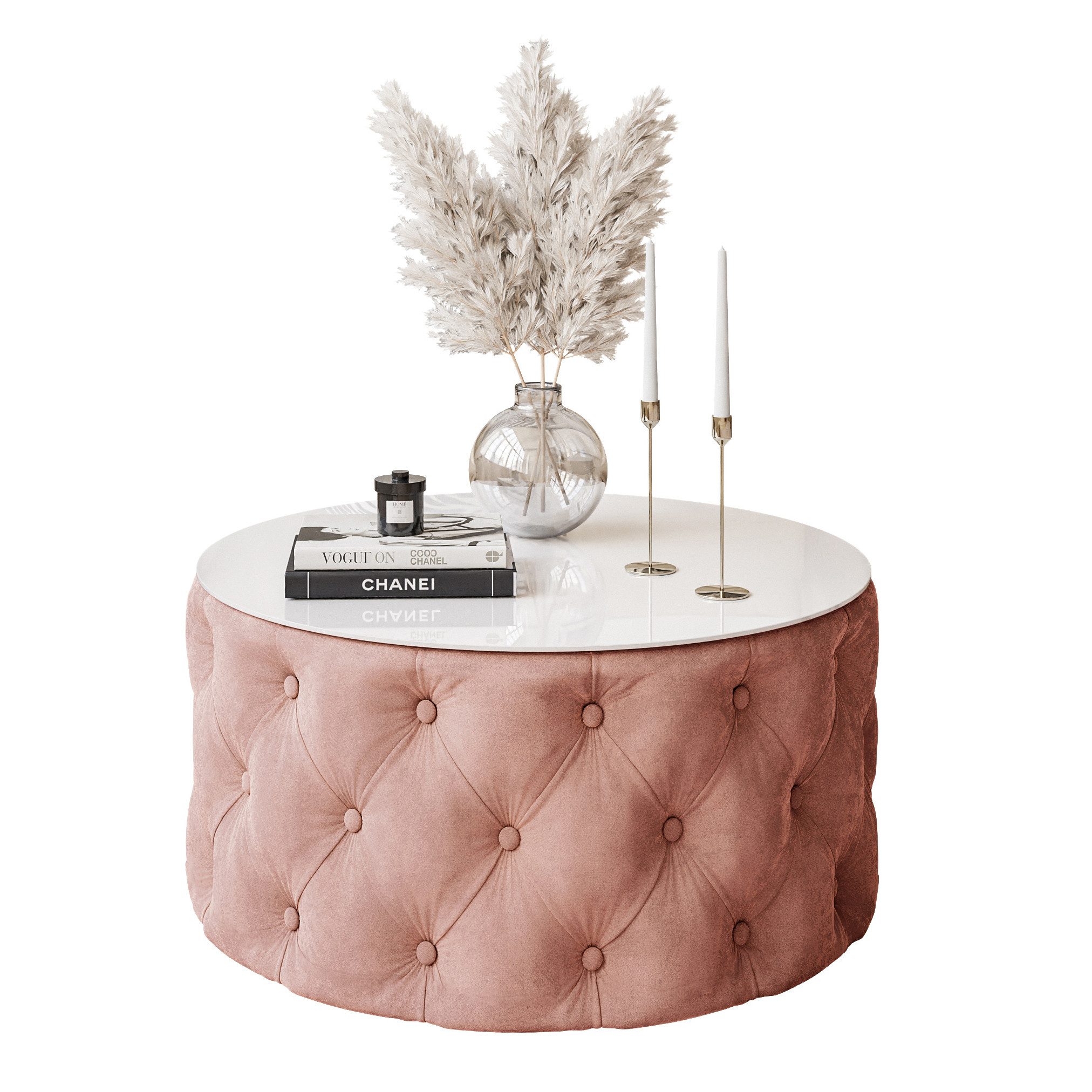 Lookway Couchtisch CHESTERFIELD 70 cm runder günstig online kaufen