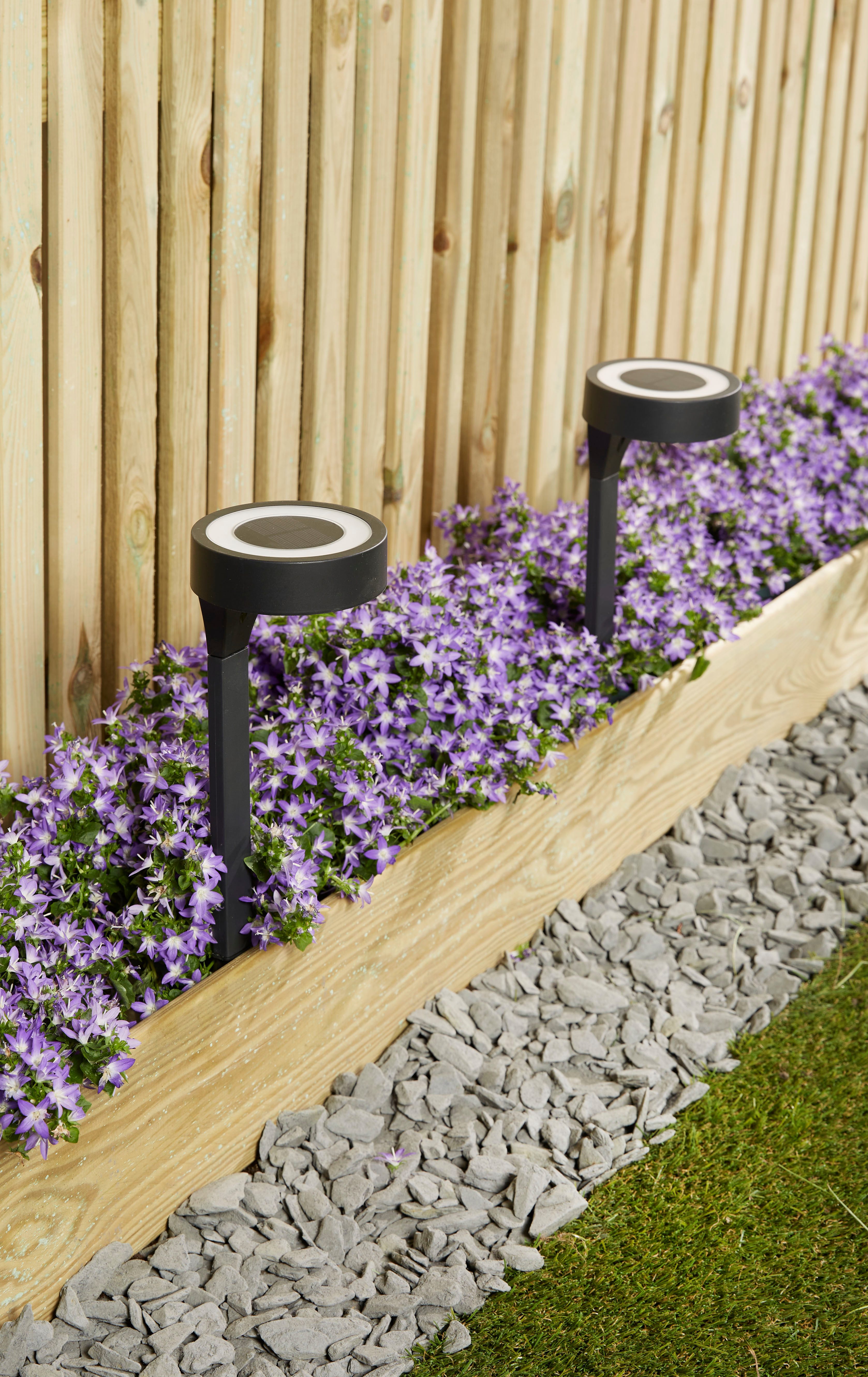 Luxform Gartenleuchte Solar-Gartenleuchten - Orange - 2 St - LED, LED fest günstig online kaufen