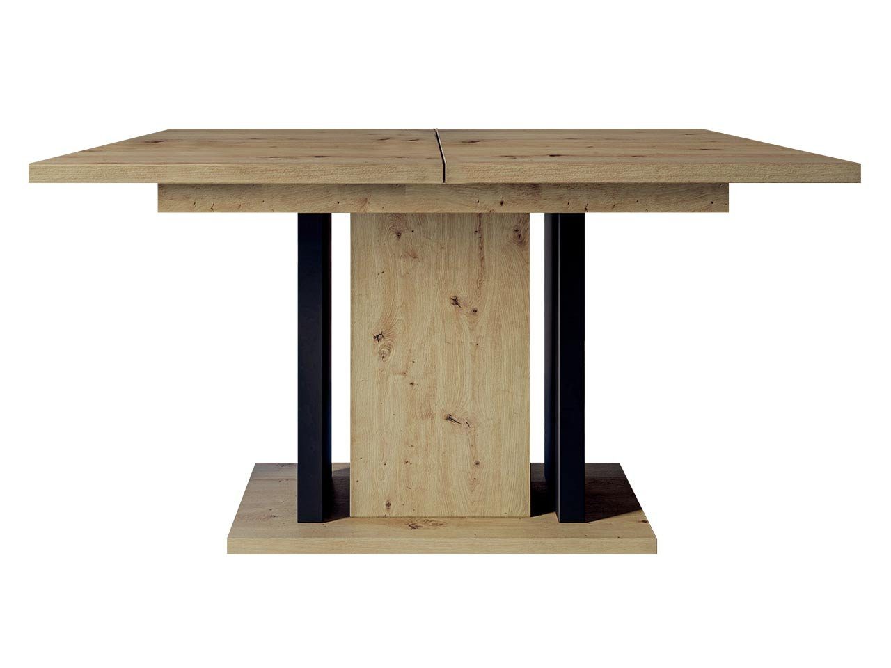 MIRJAN24 Esstisch 120-180x90x76 sich der befindet Einlegeplatte unter Tischplatte, cm Wood (Ausziehbarer)