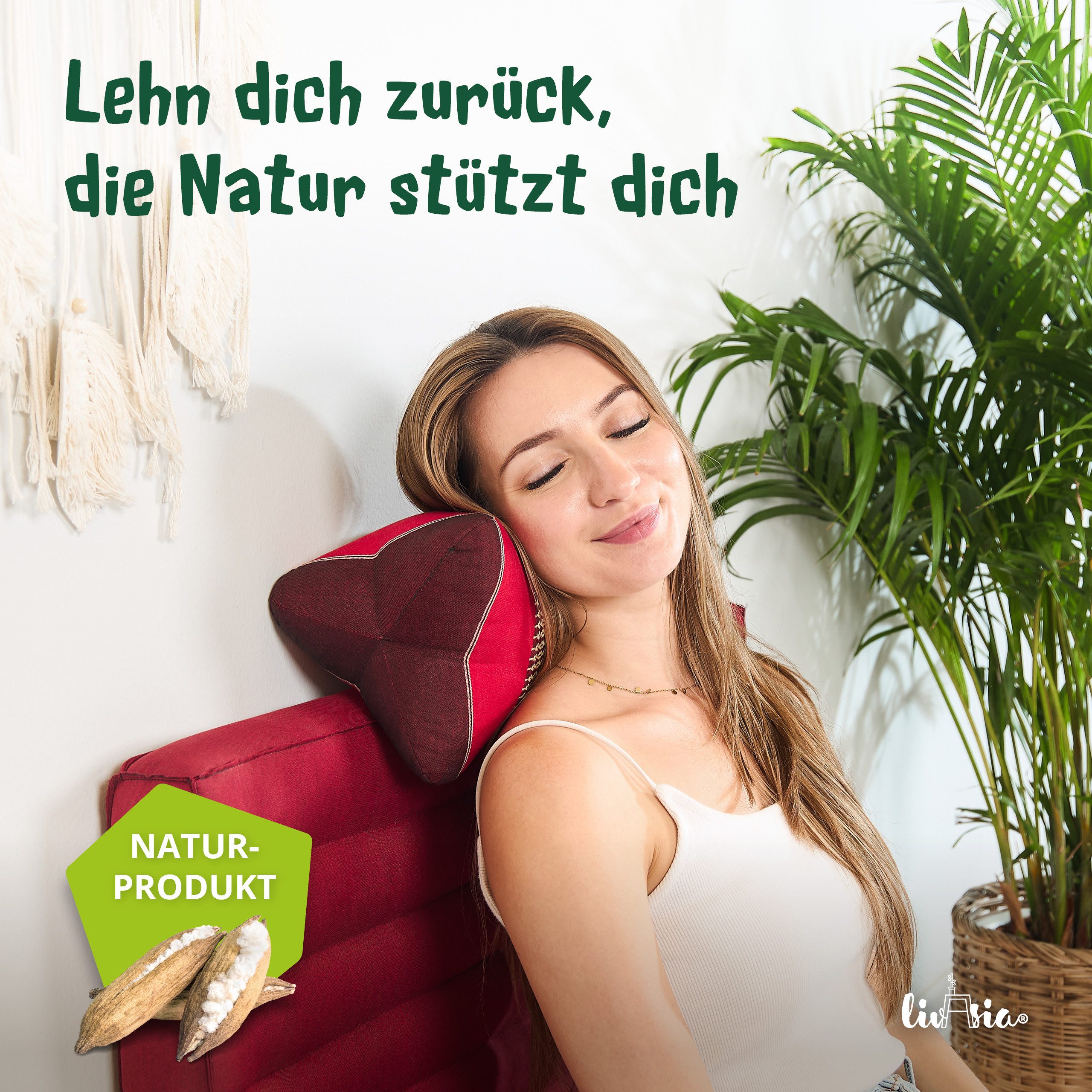 livasia Nackenstützkissen Knochenkissen, vegan und handgefertigt, Ø 15x32cm günstig online kaufen