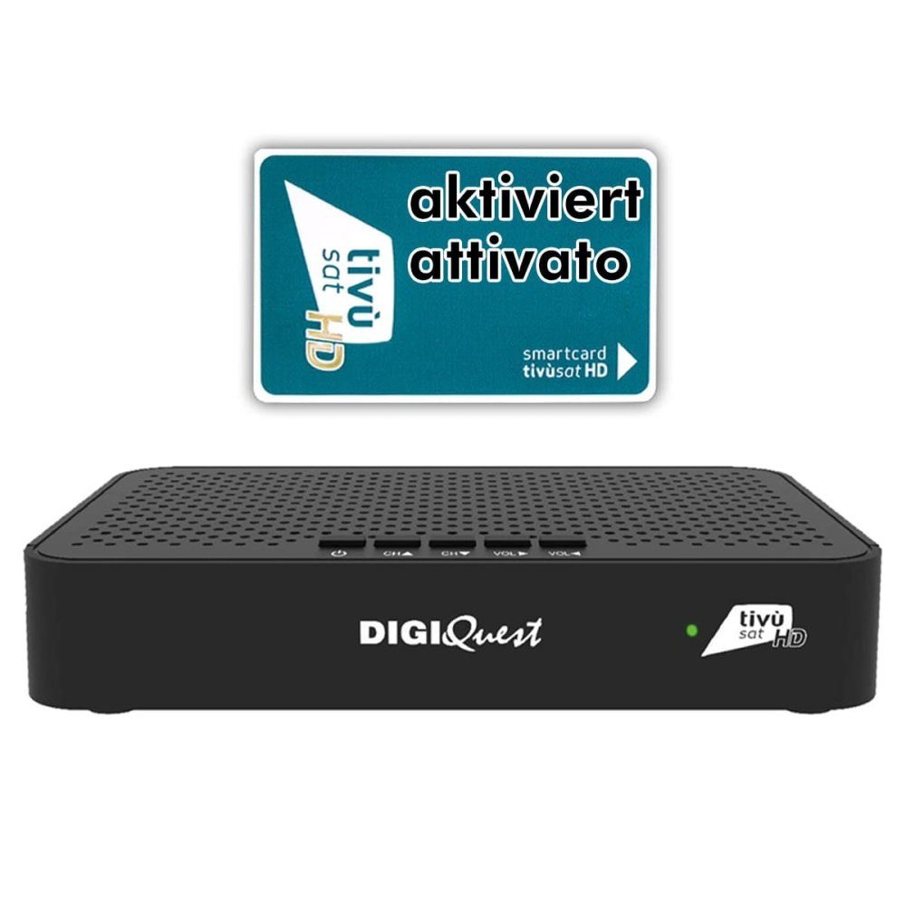 Full Tivusat Satellitenreceiver Aktiver Q30 Karte DIGIQuest mit Classic HD