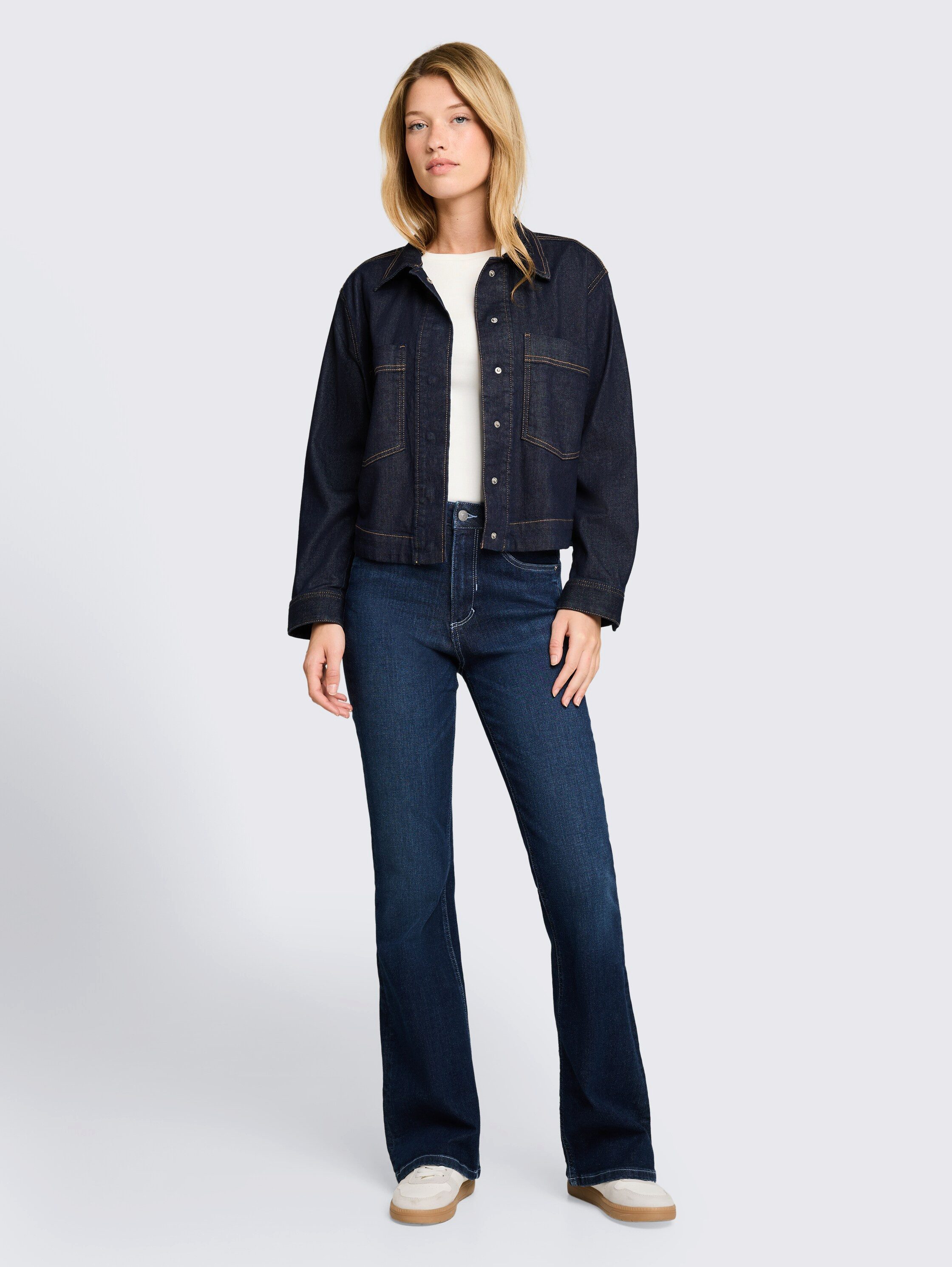TOM TAILOR Denim 5-Pocket-Jeans Style Ava Flared mit Stretch