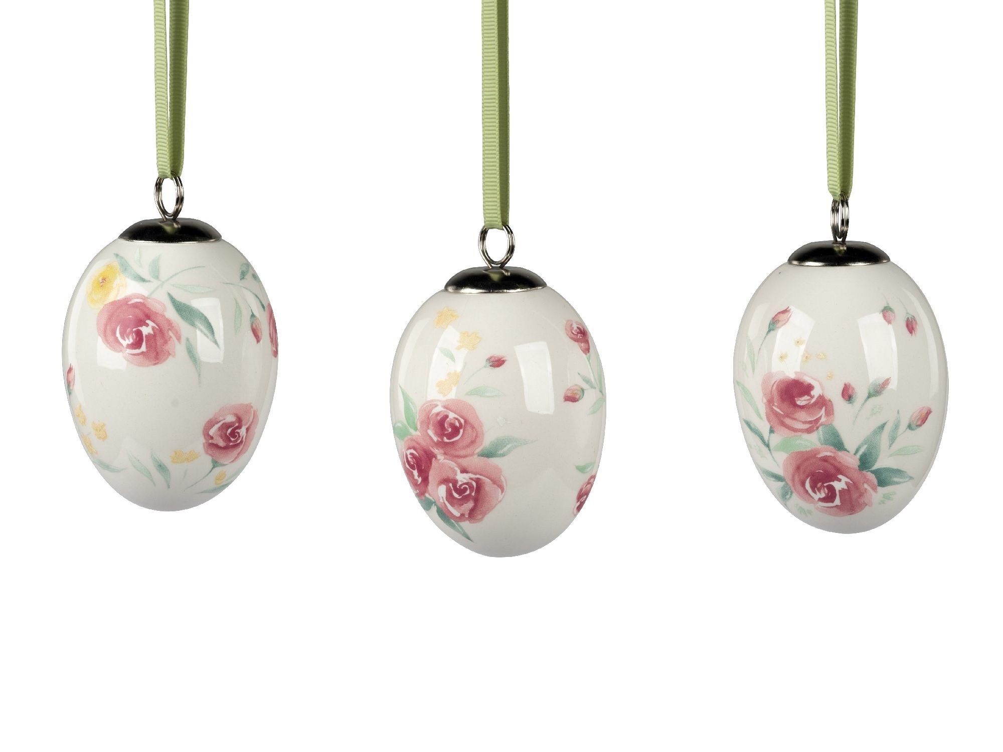 formano Hängedekoration Weiß, Durchmesser 6 cm, Farbe: Weiß, Motiv: Rosen