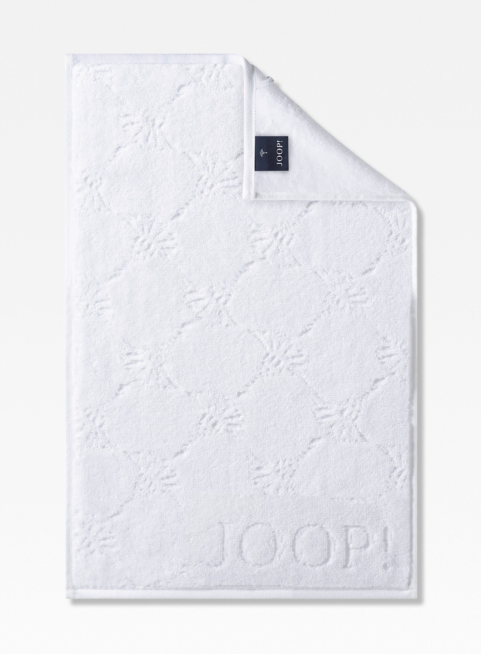 Joop! Gästehandtücher JOOP! LIVING - UNI CORNFLOWER Gästetuch-Set, Textil (3-St) Weiß