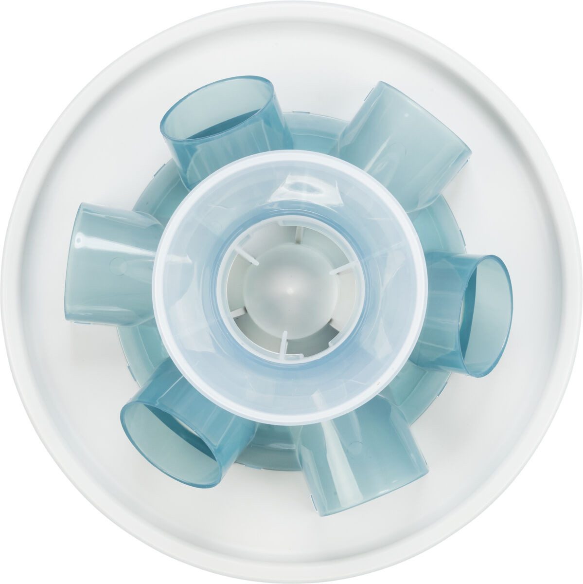 TRIXIE Antischlingnapf Slow Feeding Tunnel - blau/grau - ø 28 × 14 cm