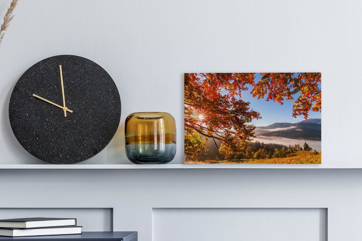 OneMillionCanvasses® Leinwandbild Herbst - Baum - Licht, Fotodruck (1 St), günstig online kaufen