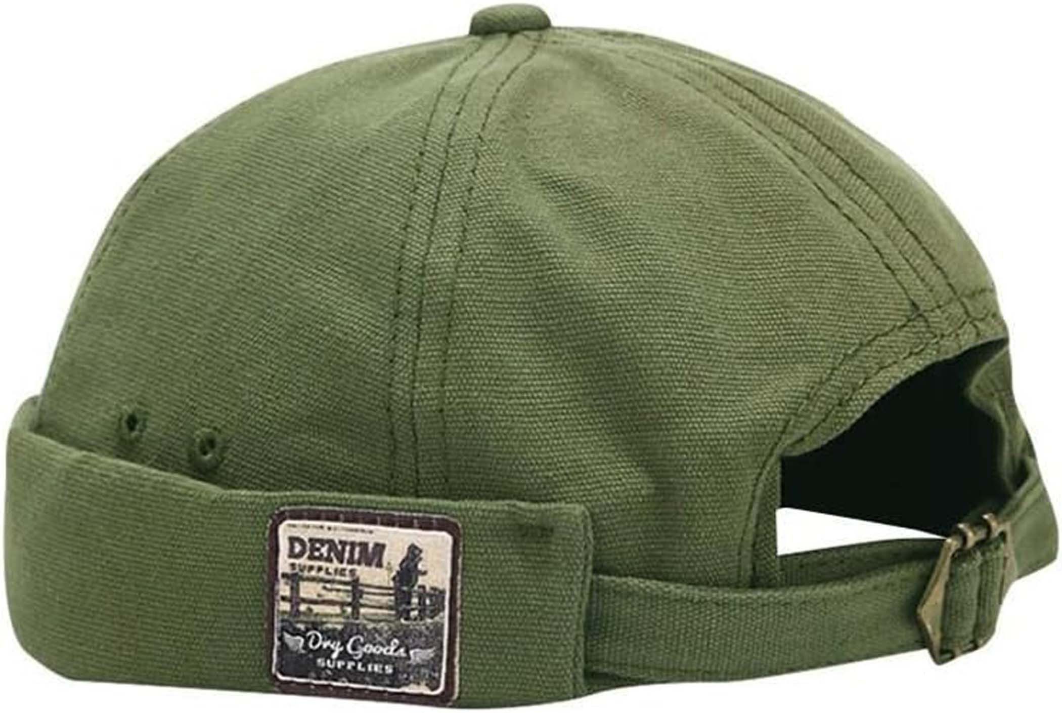 Coonoor Schirmmütze Docker Cap Baumwolle Kurz Flach Mütze günstig online kaufen