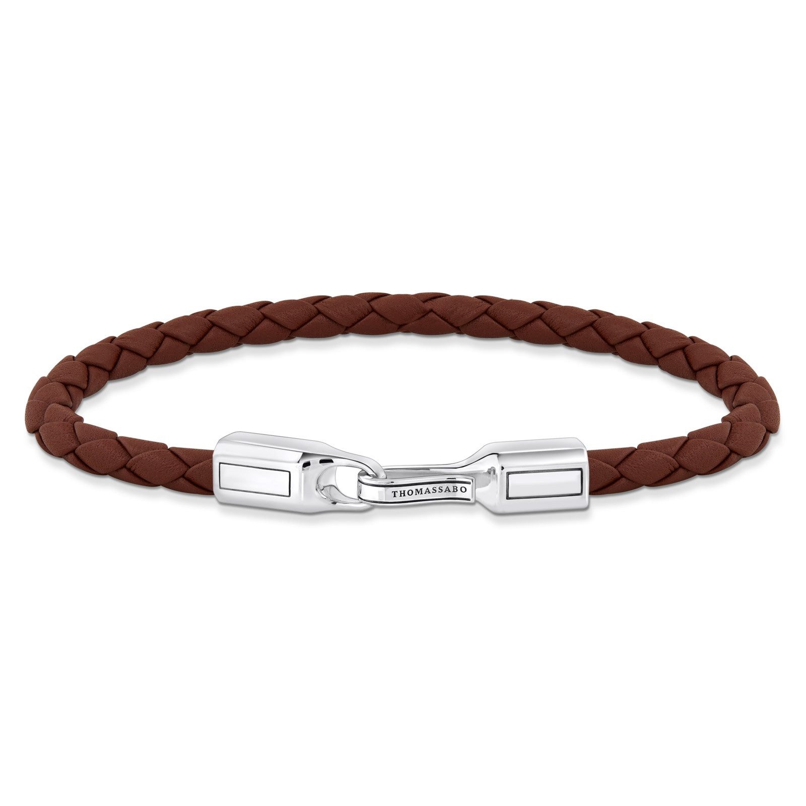 THOMAS SABO Silberarmband Unisex LederBraun Silber günstig online kaufen