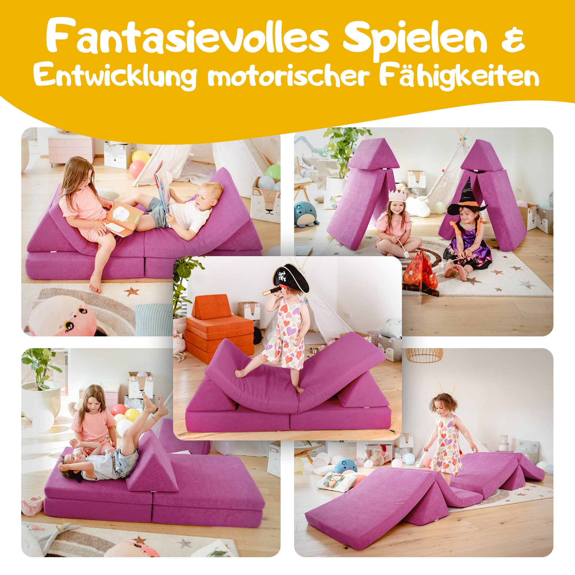Linodino Kindersofa Spielsofa I aus Schaumstoff günstig online kaufen