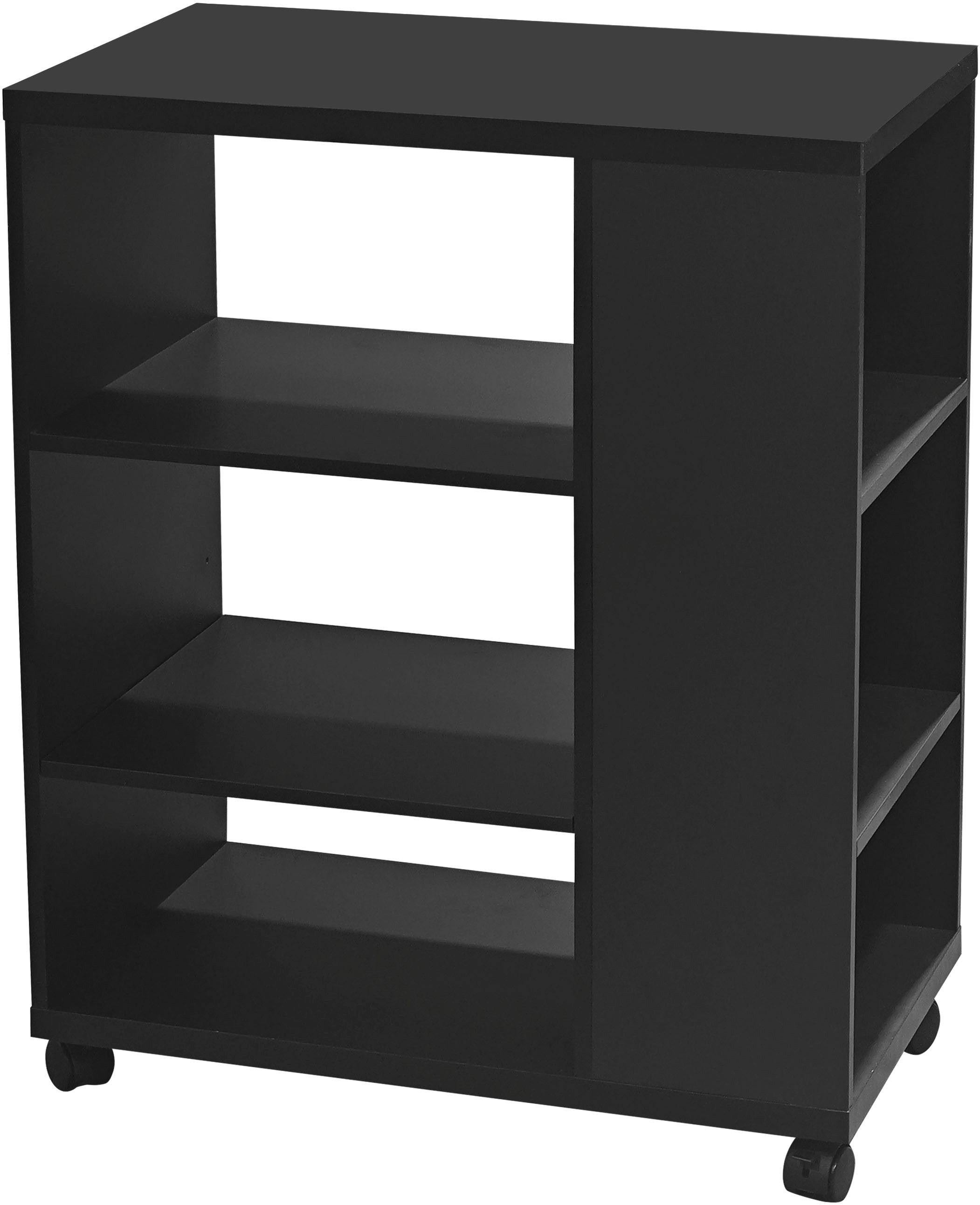 INOSIGN Rollwagen LOKVE, Rollcontainer, Druckertisch, Rollregal, Rollen feststellbar, 6 Fächer, Höhe 75 cm