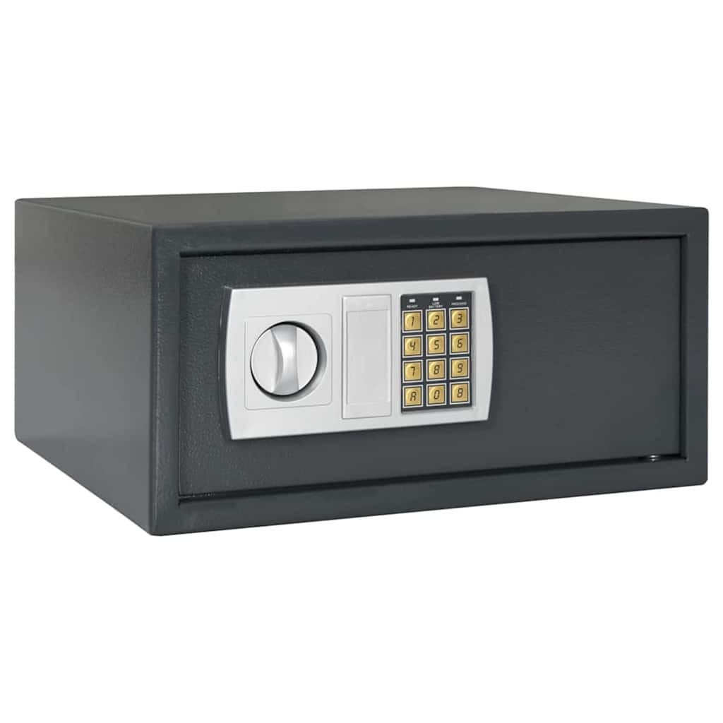 vidaXL Tresor Digitaler Safe mit Schloss Dunkelgrau 42 x 37 x 20 cm Stahl