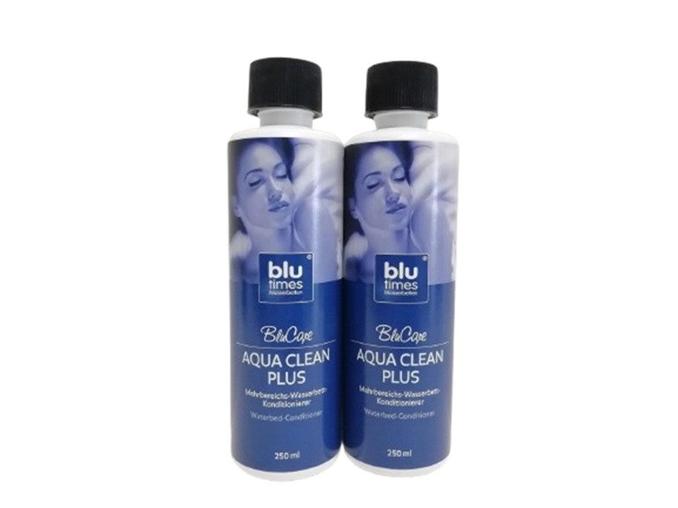 BluTimes, Wasserbett Mehrbereichs-Wasserbett-Konditionierer - Aqua Clean Plus, (Spar-Set, 2-tlg., 2 x 250 ml), Wasserbettpflege