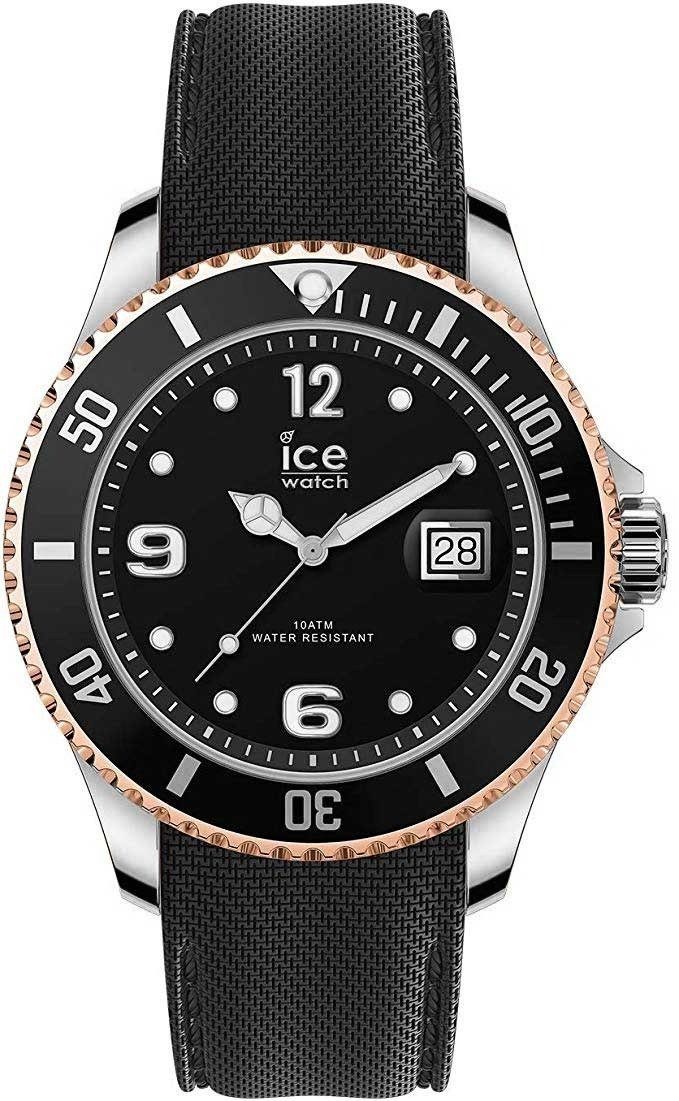 steel Black Quarzuhr ice-watch ICE Rose-Gold