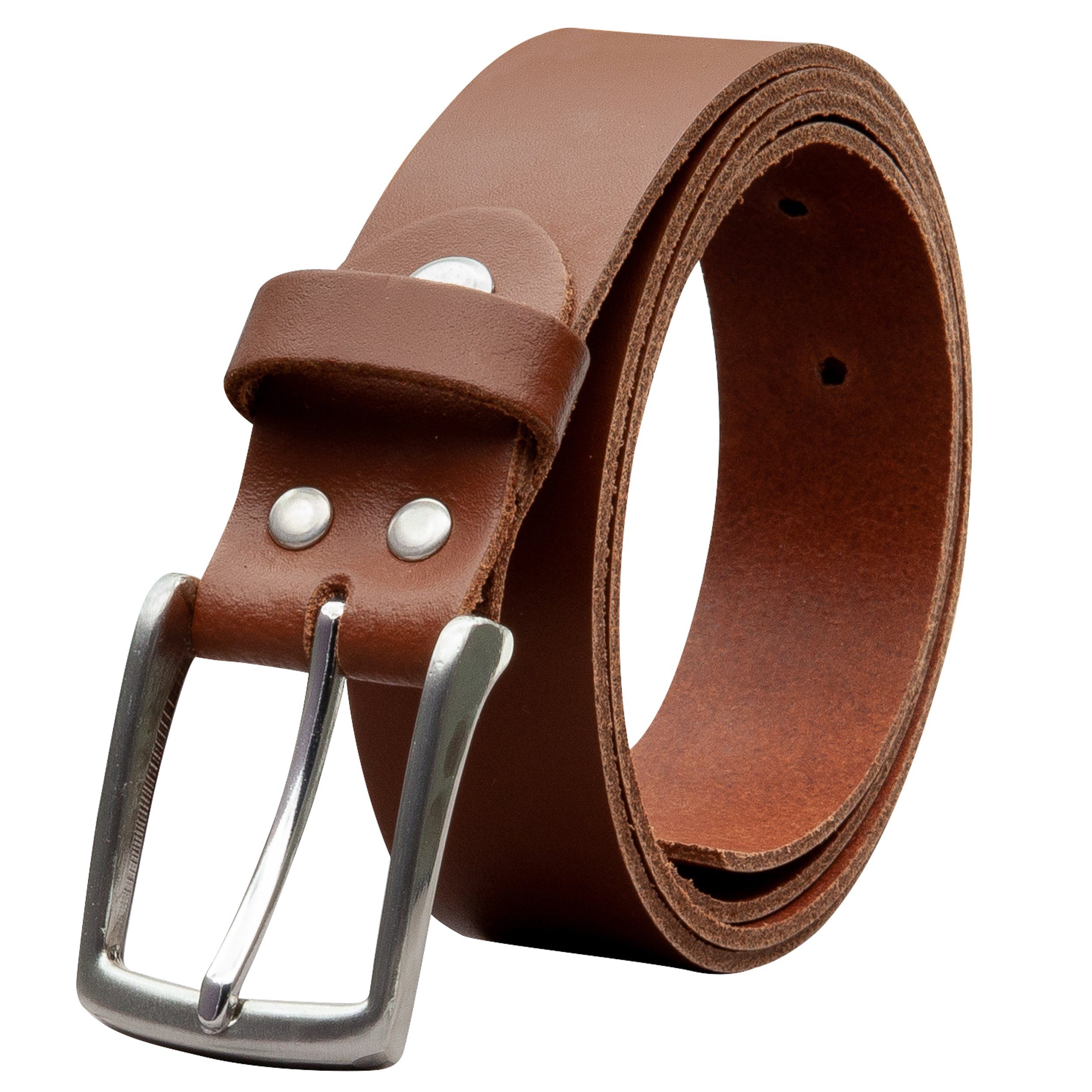 COLOGNEBELT Ledergürtel OM311-SL-Hellbraun MADE IN GERMANY, Hellbraun Kürzb günstig online kaufen