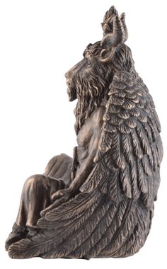Vogler direct Gmbh Dekofigur Baphomet bei Einer Meditation - bronziert by Veronese, Kunststein, bronziert, Größe: L/B/H ca. 9x8x12cm