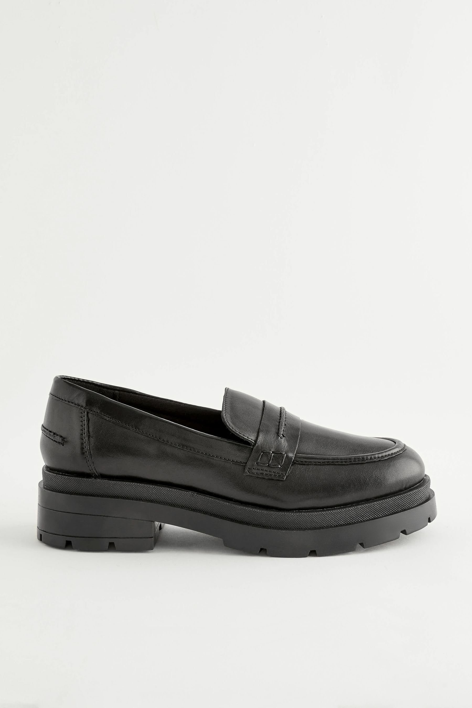 Next Forever Comfort® Derbe Leder-Loafer Loafer (1-tlg) Black | Loafer