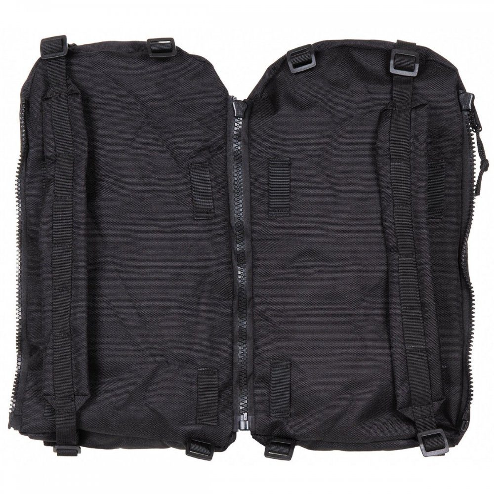 2 abnehmbare MFH 110,schwarz, Seitentaschen Rucksack, Trekkingrucksack Alpin