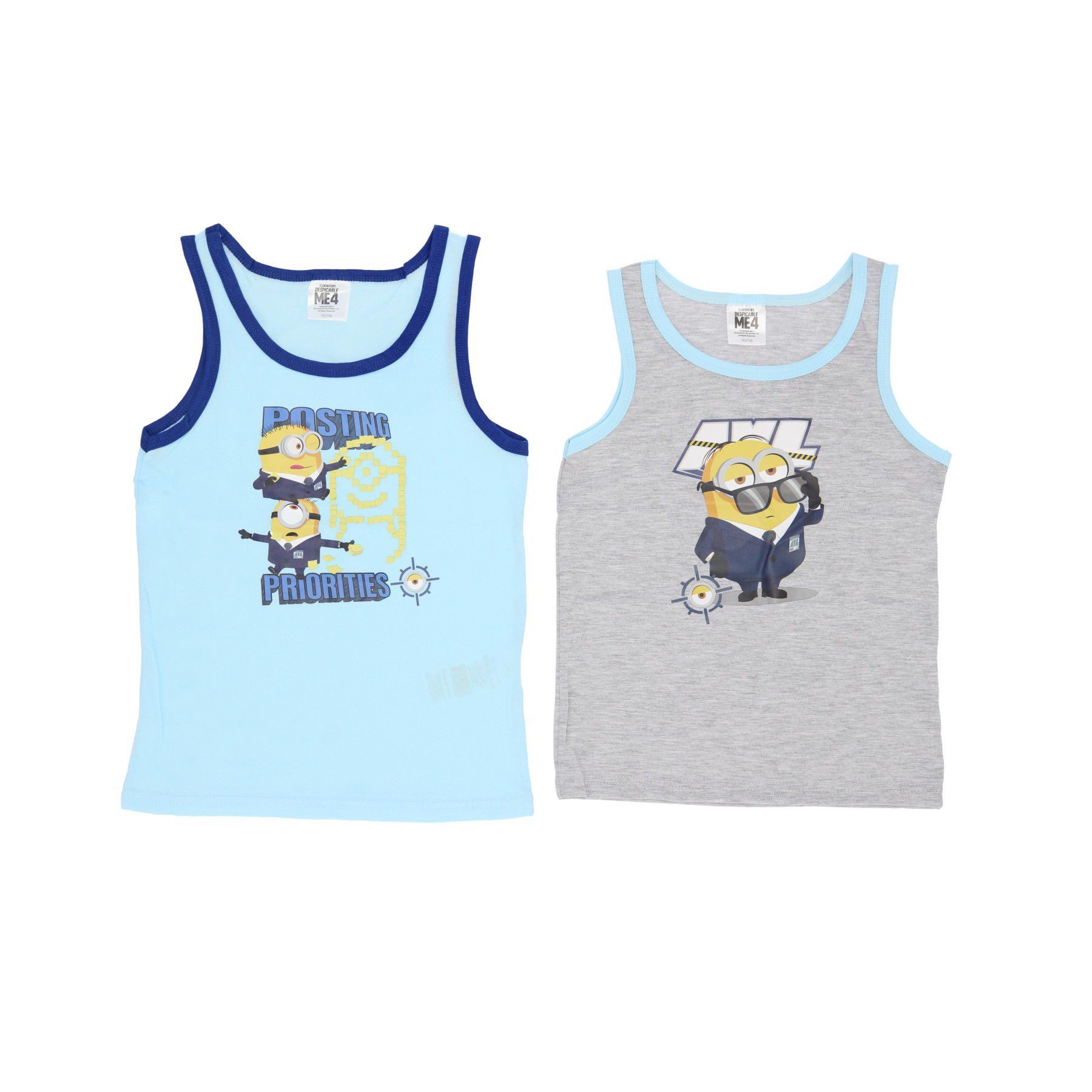 Minions Tanktop Футболки im 2er-Pack aus Baumwolle – Perfekte Oberteile für Kinder (2-tlg)