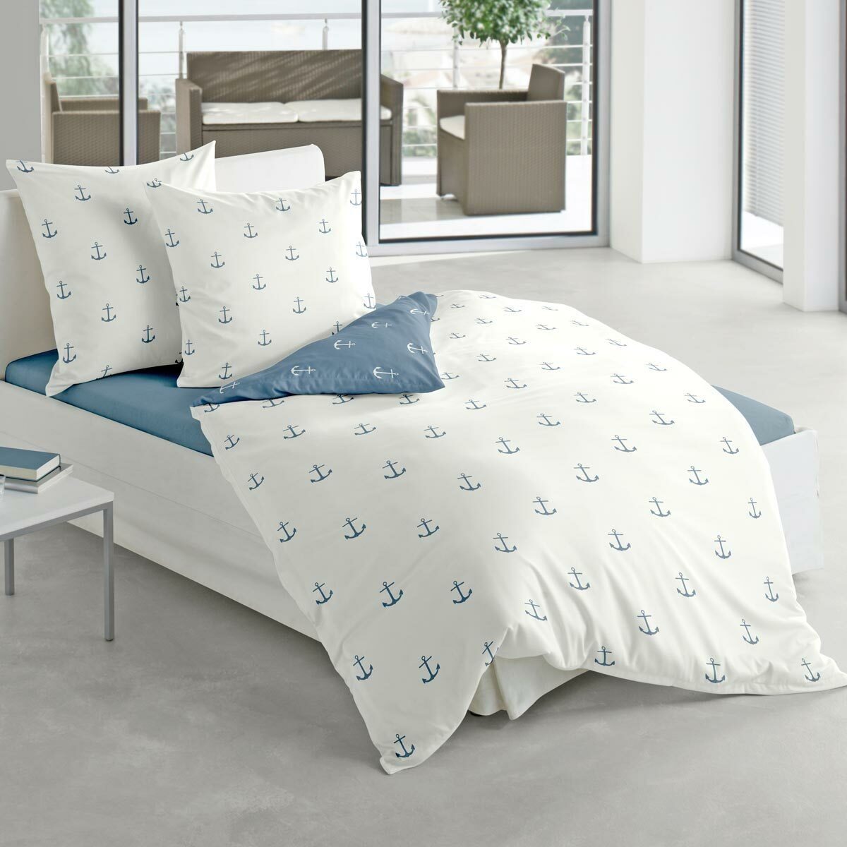 TRAUMSCHLAF Bettwäsche Anker, Biber, 2 teilig, hochwertige Biber Qualität günstig online kaufen