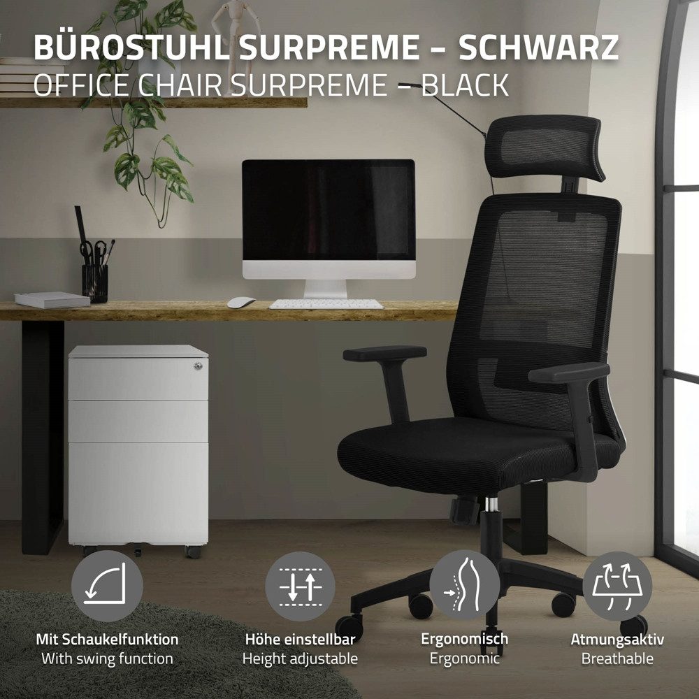 ML-DESIGN Bürostuhl Computerstuhl ergonomisch mit Verstellbarer günstig online kaufen