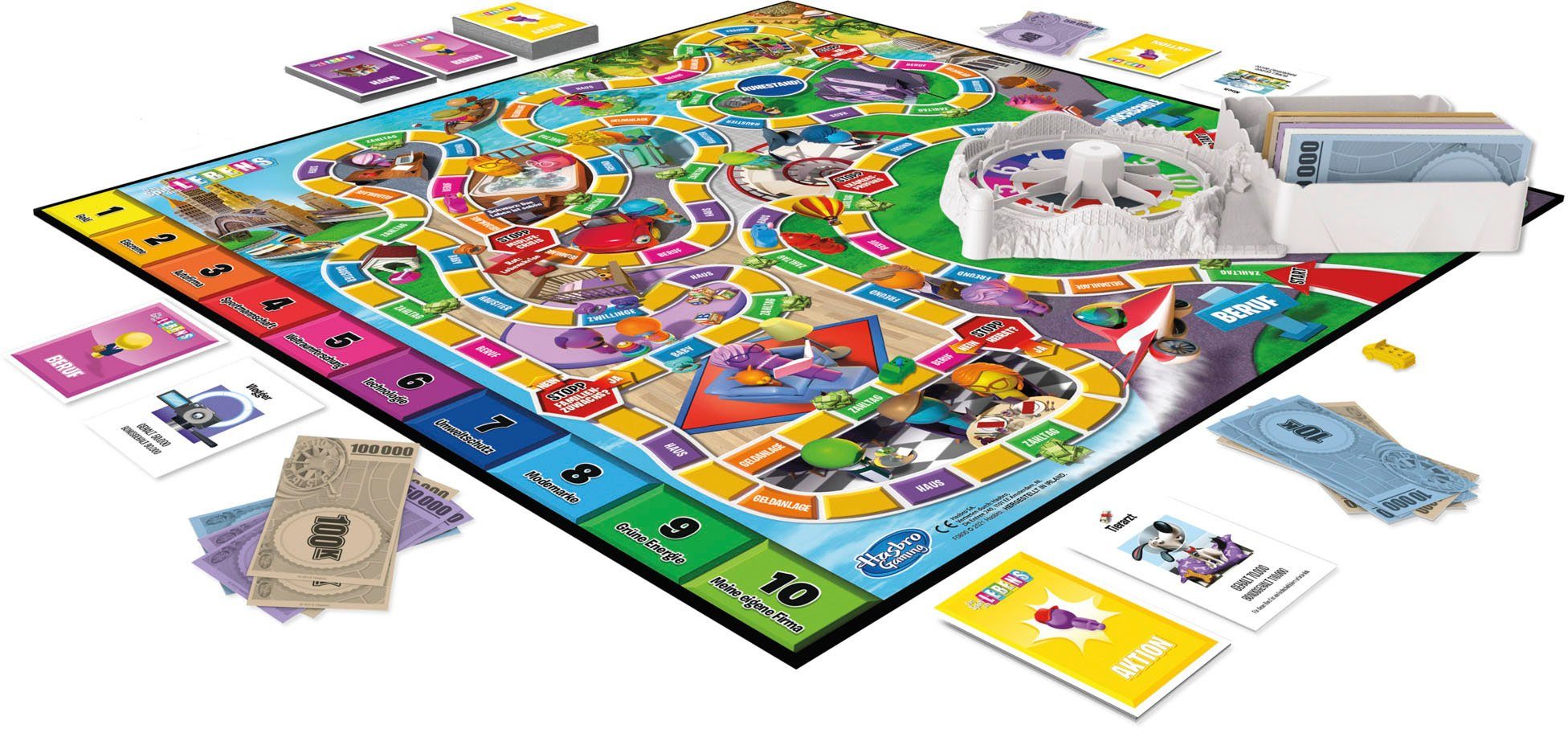 Hasbro Spiel Das Spiel des Lebens, Brettspiel