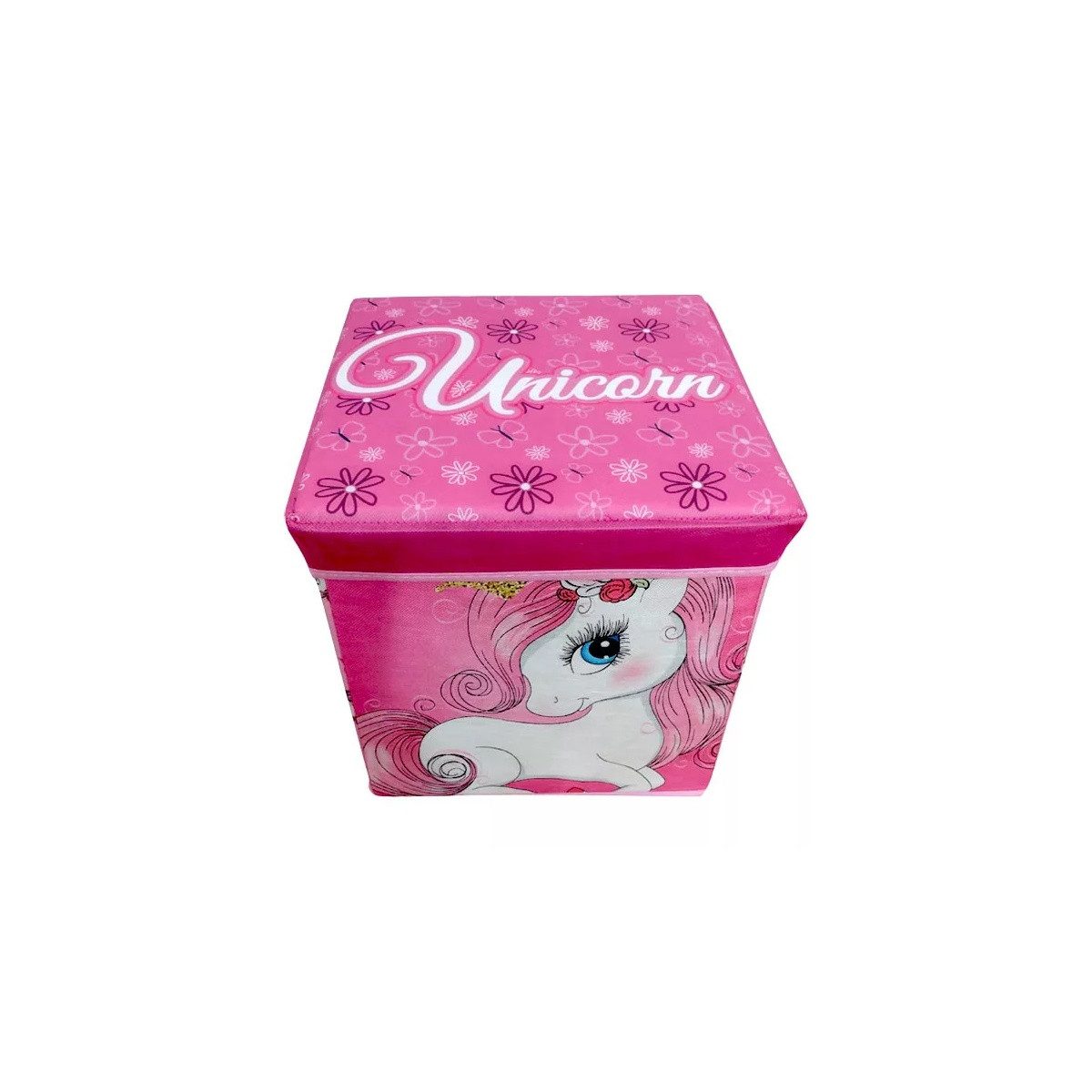 einhorn Aufbewahrungsbox Einhorn Princess Spielzeugaufbewahrung 30×30×30 cm