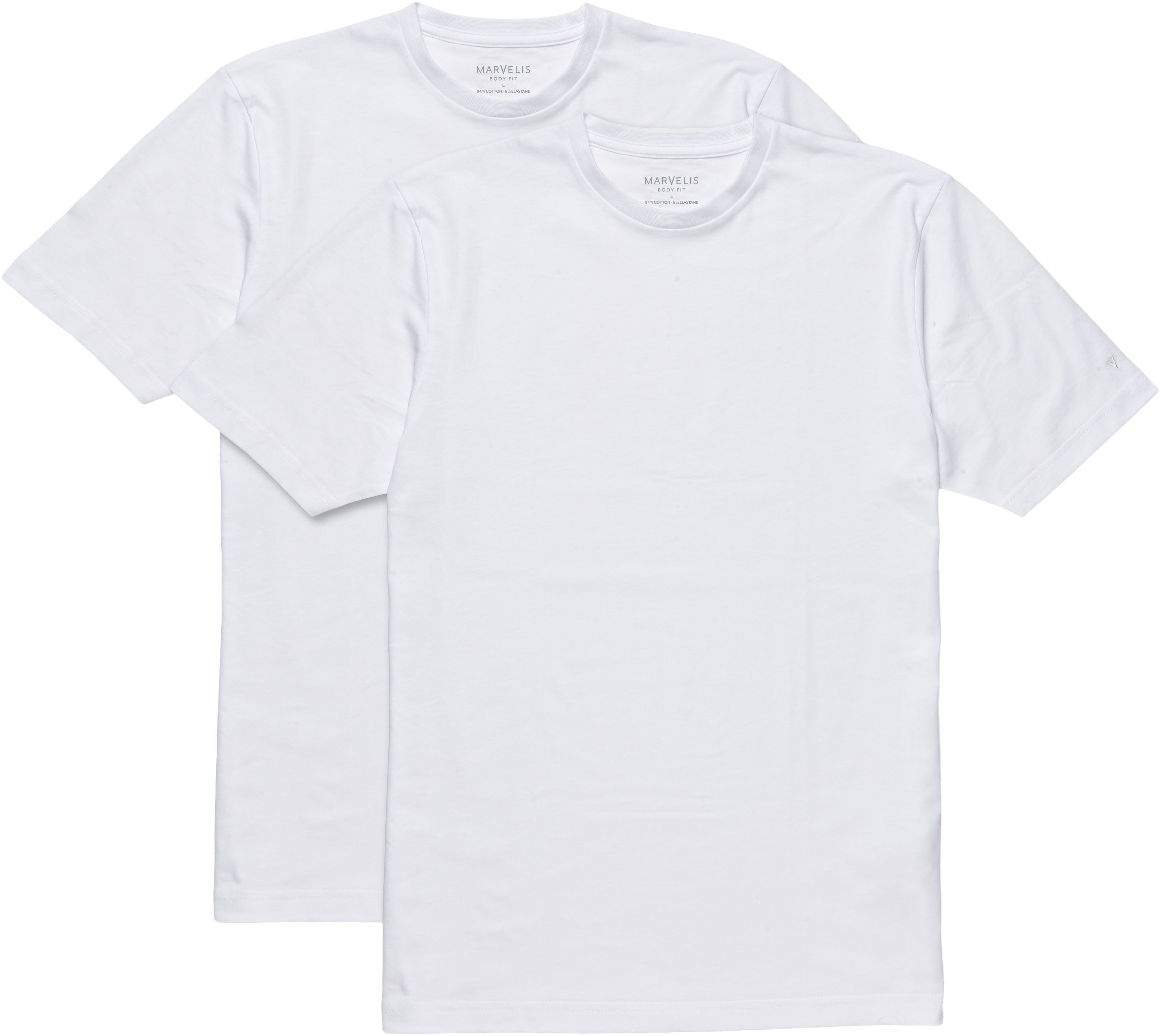 MARVELIS T-Shirt (2-tlg) Doppelpack, body fit