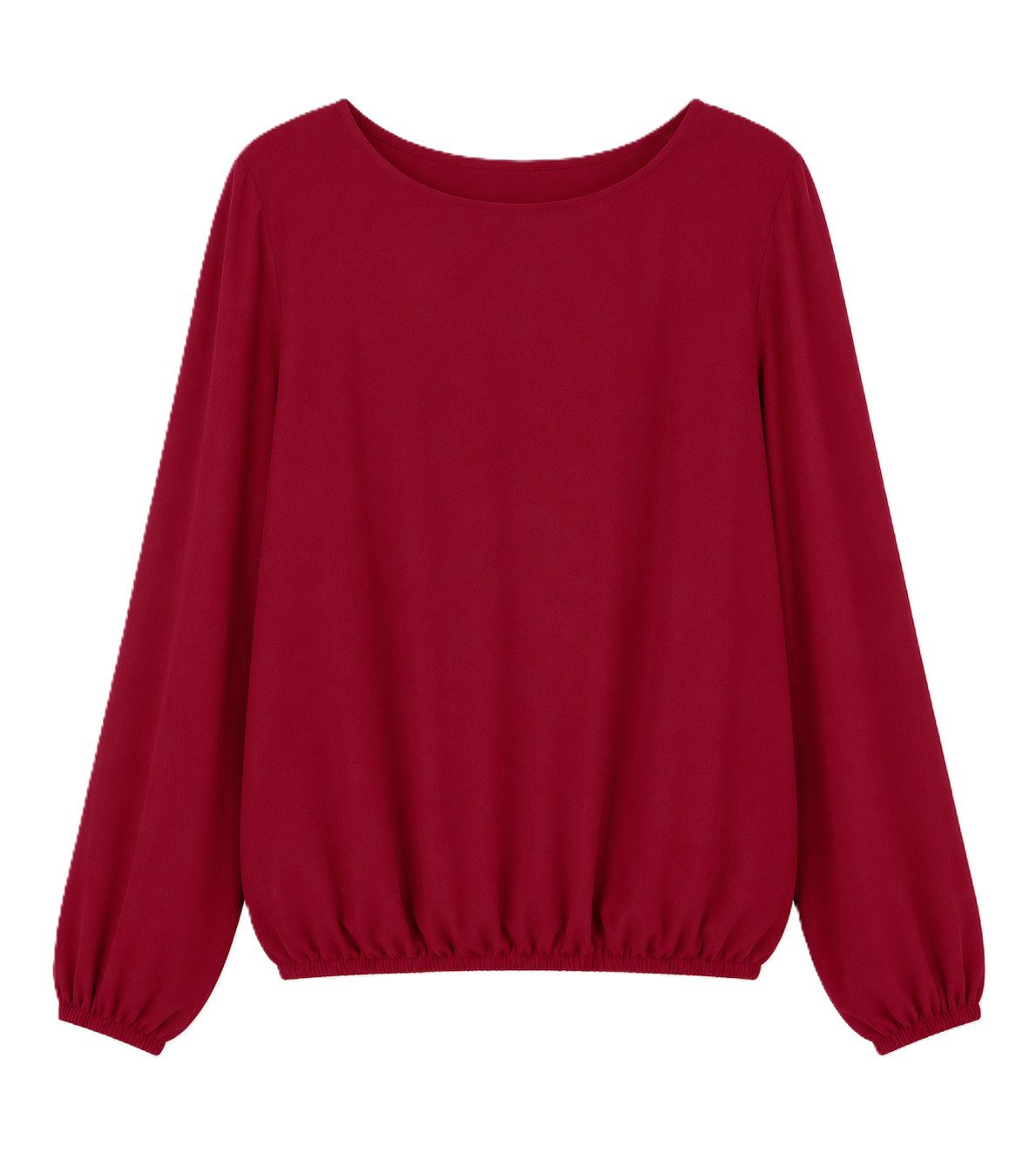 ITALY VIBES Langarmbluse - Elegante Schlupfbluse in verschiedenen Farben für Damen ONE SIZE - passend für Größen S bis L